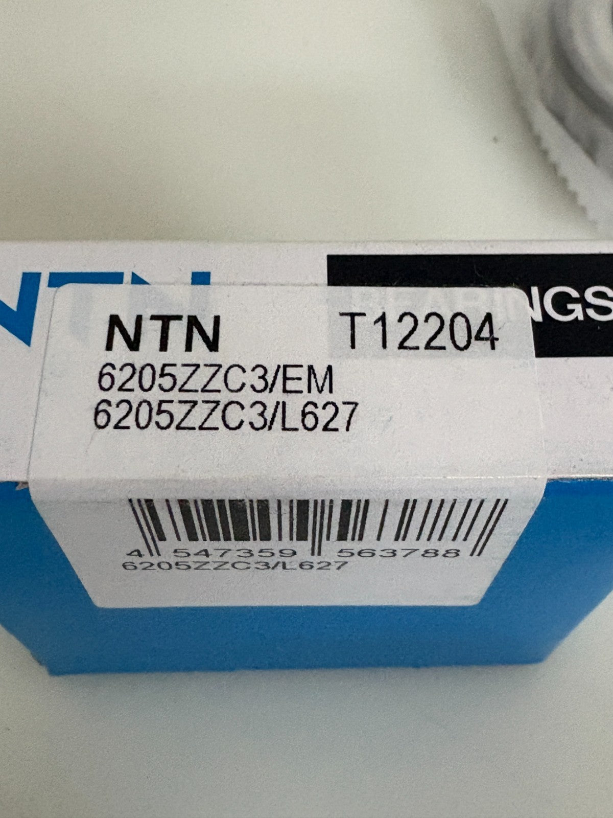 LOT OF 2 NTN DEEP GROOVE BEARING 6206Z