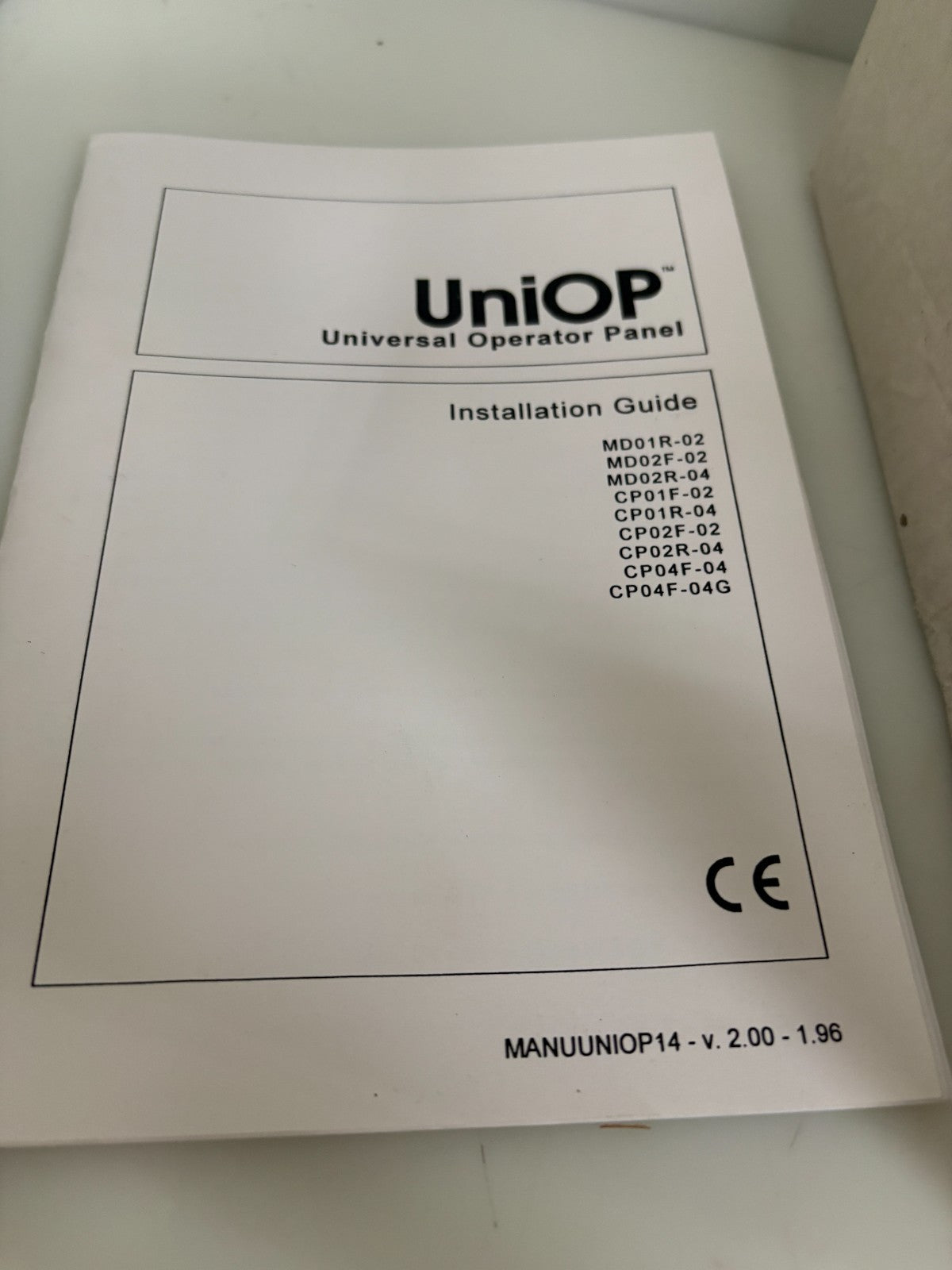 UNI OP TOUCH PANEL MD0 1R-02-00413