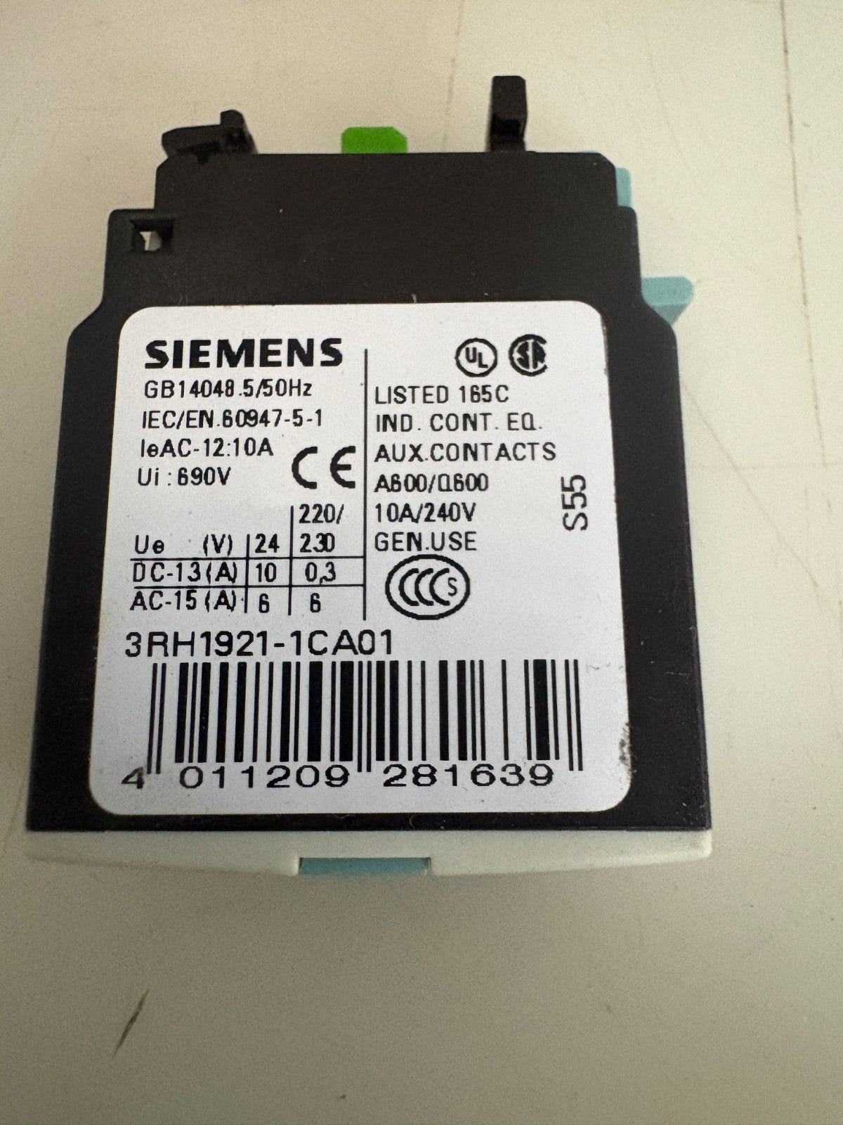 SIEMENS MIX LOT AUXILIARY SWITCH BLOCK 7X 3RH1921-1CA01  3X  3RH1921-1CA103