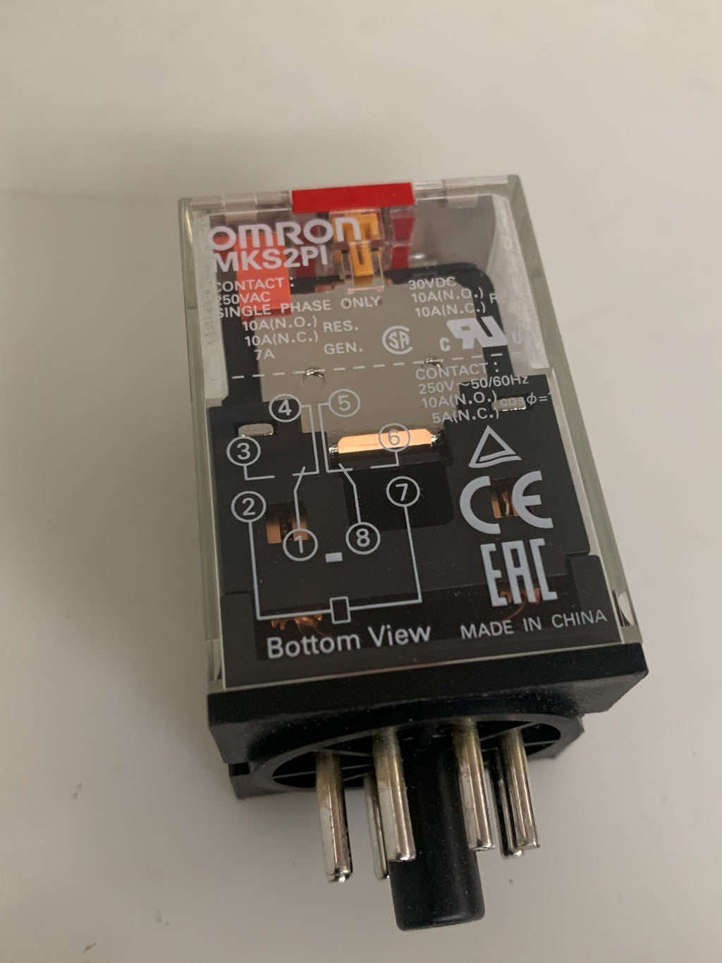 LOT OF 2 OMRON RELAY 250 VAC 30 VDC MKS 2PI