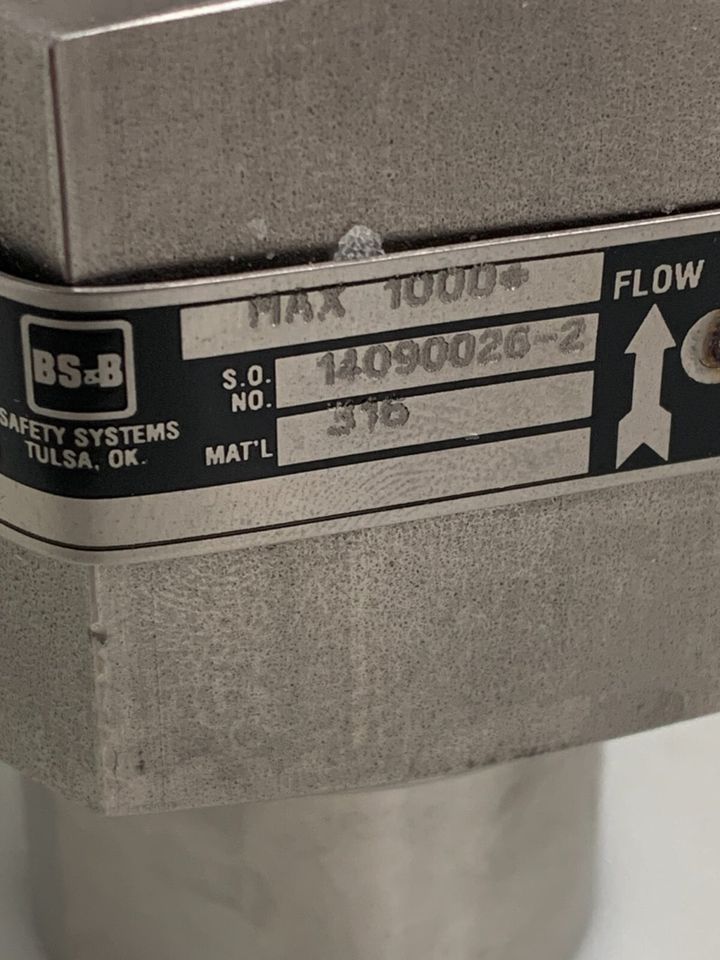 BS&B SAFETY HEADS (HOLDERS) FOR REVERSE BUCKLING RUPTURE DISKS UR-2