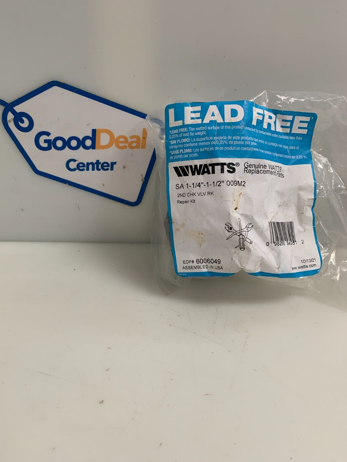 WATTS CHECK VALVE REPAIR KIT SA 1-1/4"-1-1/2" OO9M2 6006049