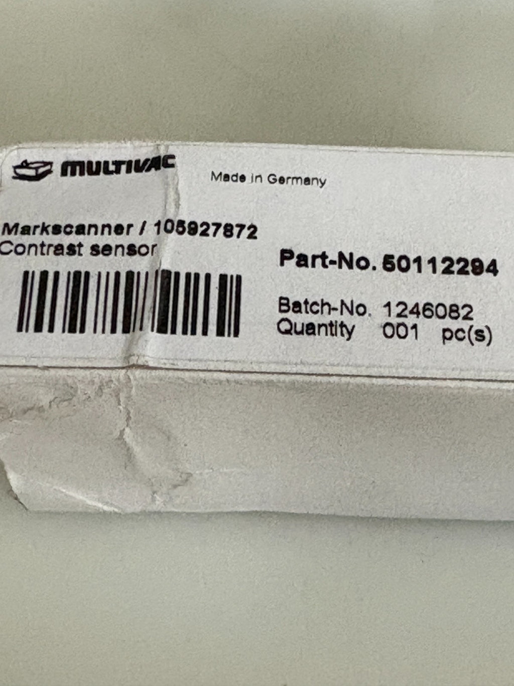 MULTIVAC CONTRAST SENSOR #105927872 PART 501122942