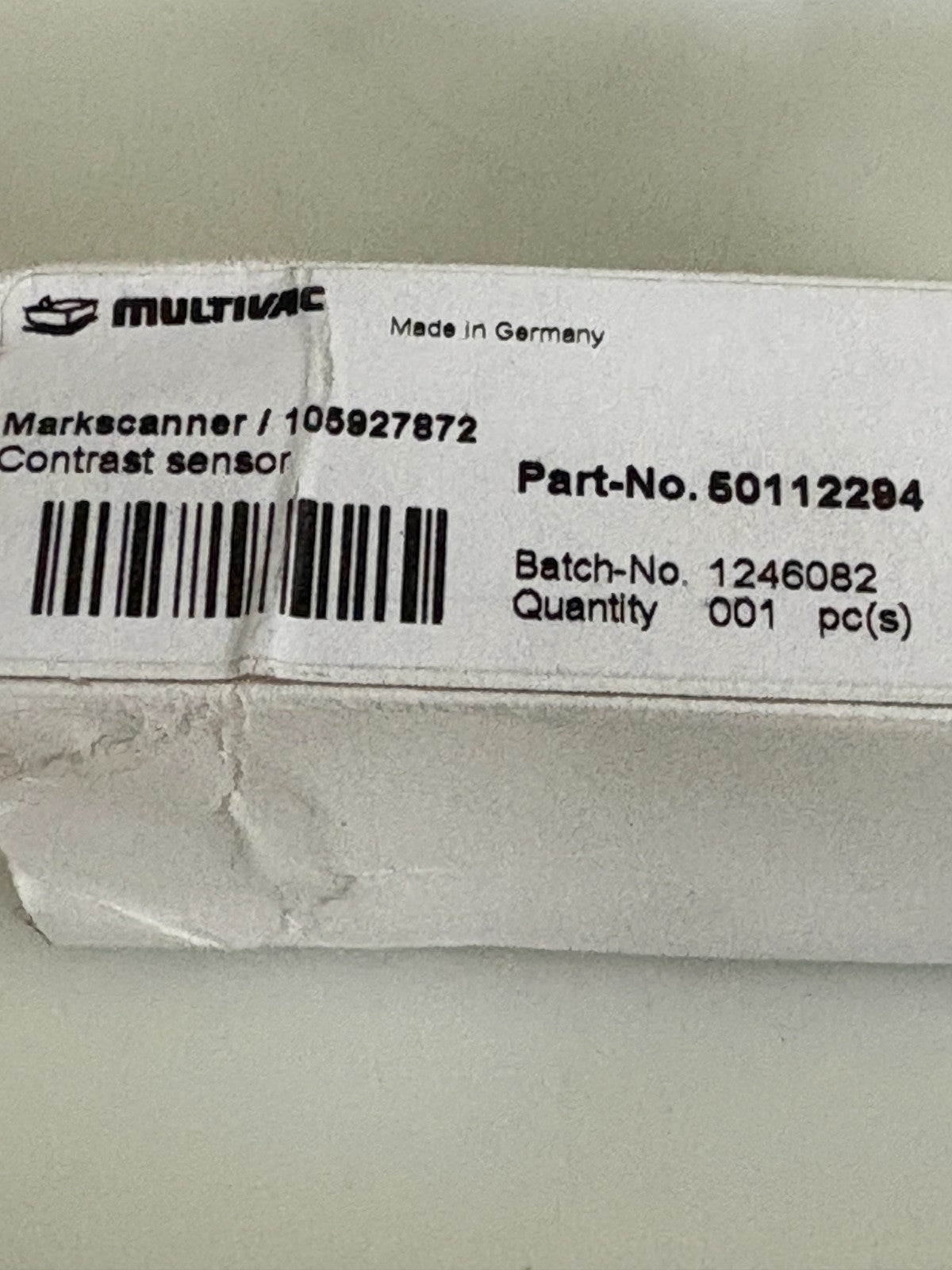 MULTIVAC CONTRAST SENSOR #105927872 PART 501122942