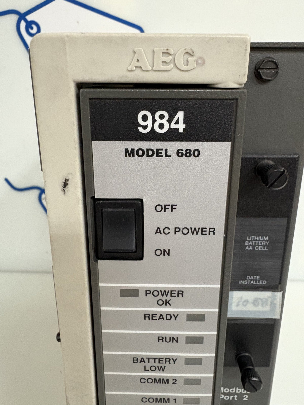 SCHNEIDER MODICON 984 POWER SUPPLY PROGRAMMABLE CONTROLLER PC-0984-6801