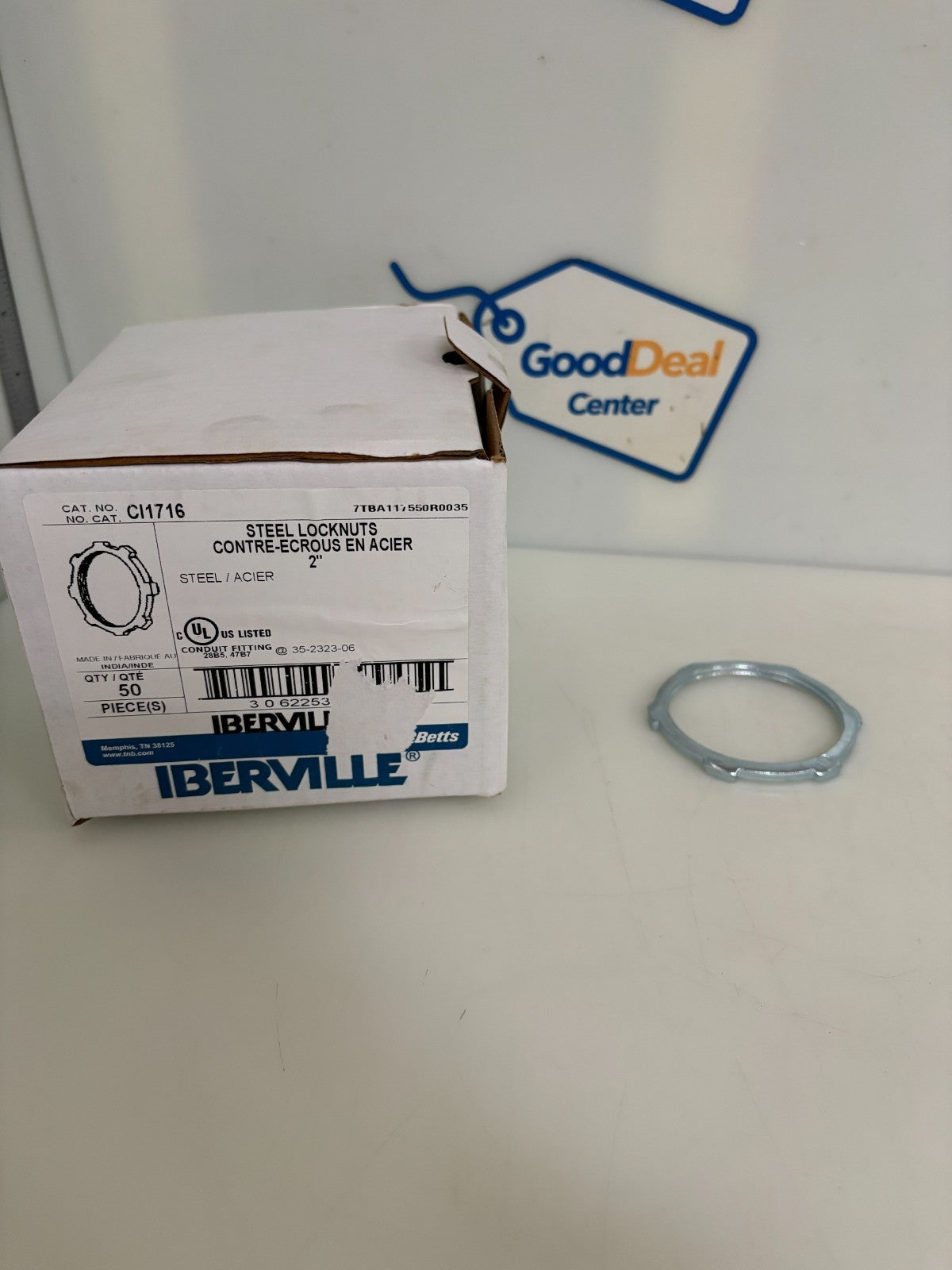 ABB THOMAS & BETTS 2" STEEL LOCKNUTS CI1716 50 PER BOX0