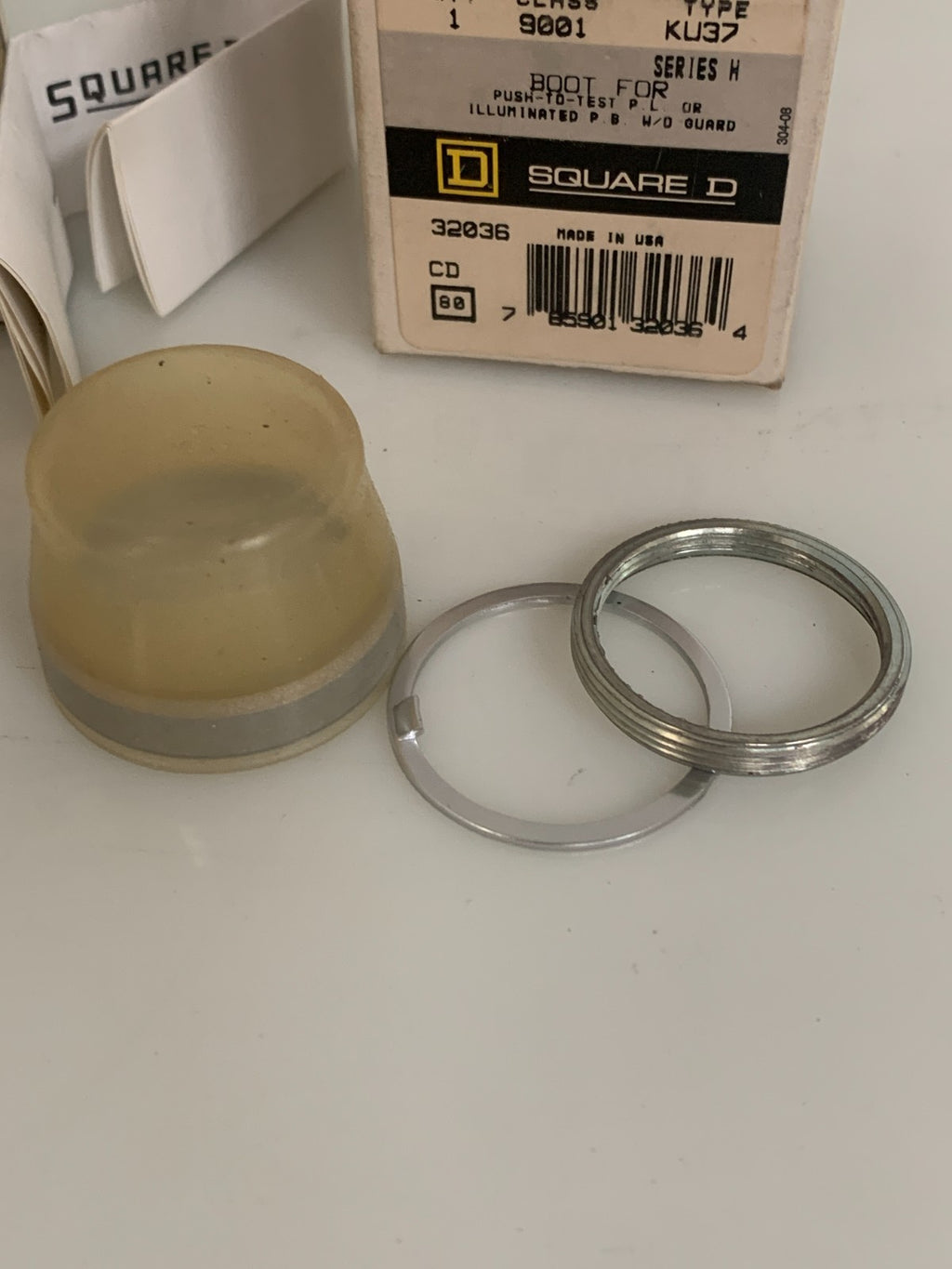 LOT OF 3 SQUARE D BOOT FOR PUSH TO TEST KU37 320361