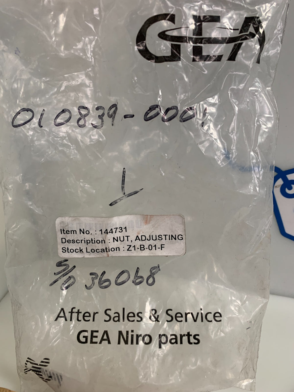 GEA   Nut, Adjusting  144731