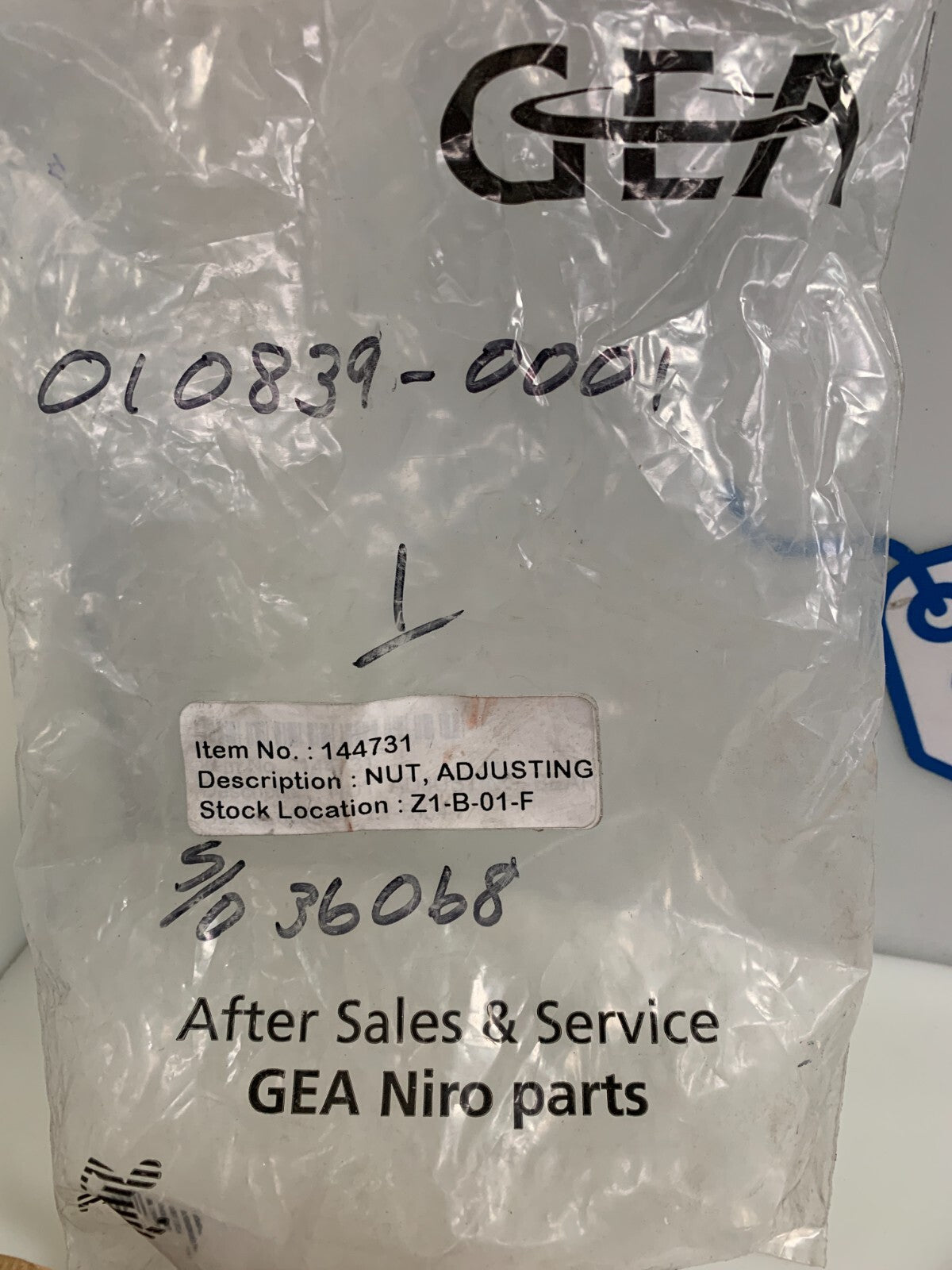 GEA   Nut, Adjusting  144731