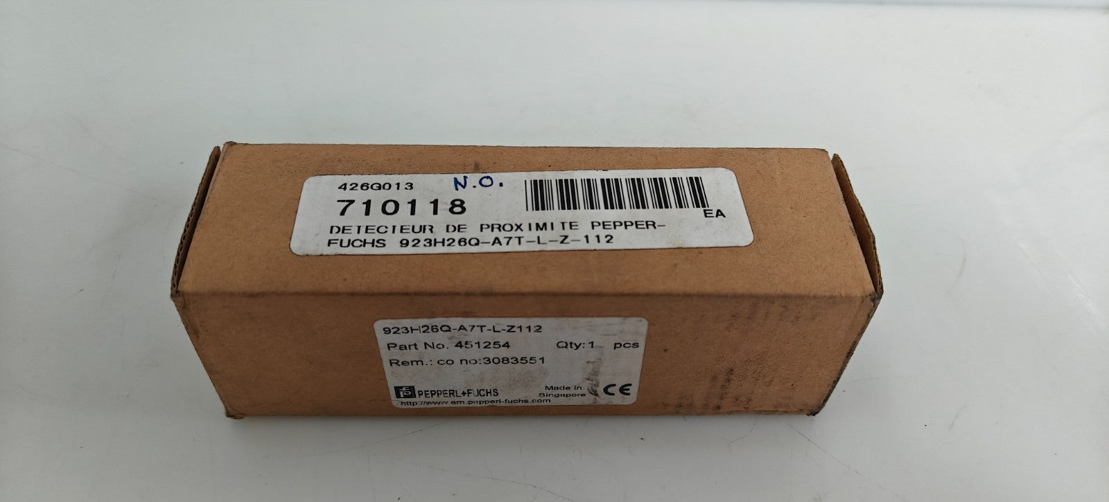 PEPPER & FUCHS PROXIMITY SENSOR 923 H26Q-A7T-L-Z-1120