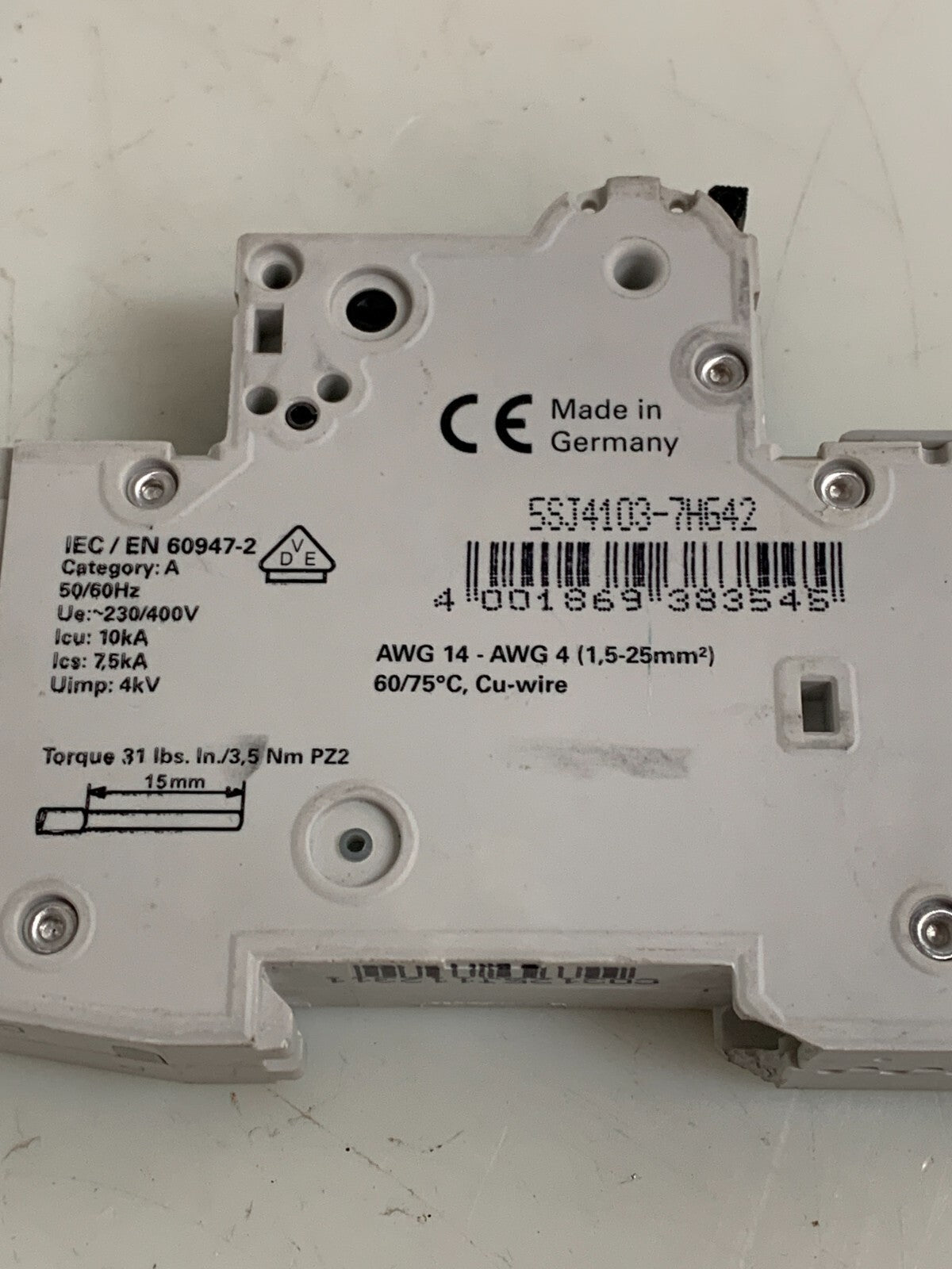 LOT OF 2 SIEMENS CIRCUIT BREAKER 55J41 3A