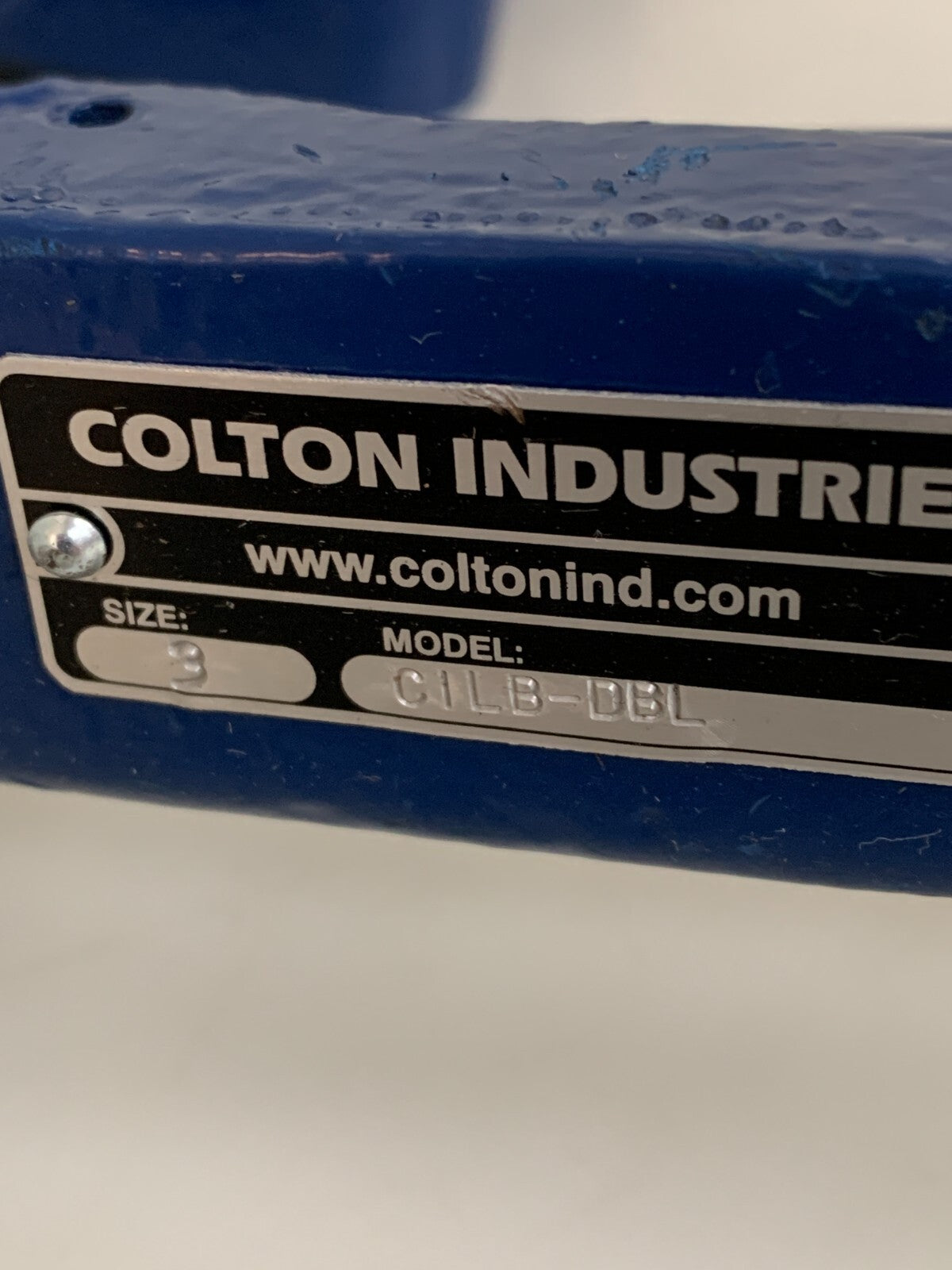 COLTON INDUSTRIES BLUE 3" BUTTERFLY VALVE CILB-DBL