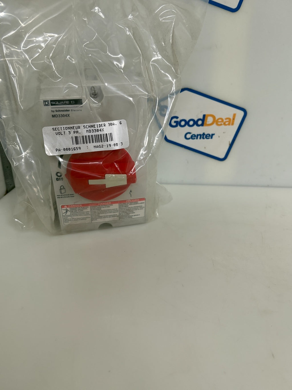 SCHNEIDER SQUARE D MOTOR DISCONNECT SWITCH MD3304X