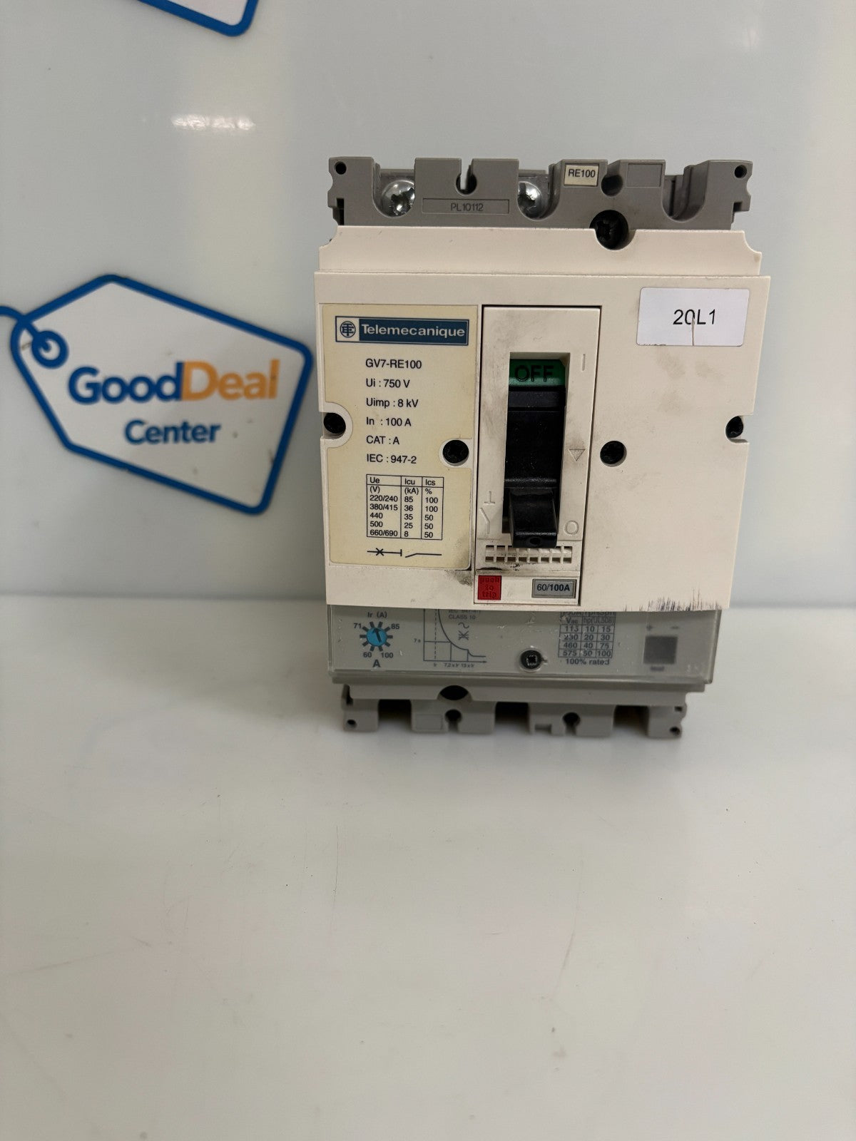 SCHNEIDER TELEMECANIQUE CIRCUIT BREAKER GV7-RE1000