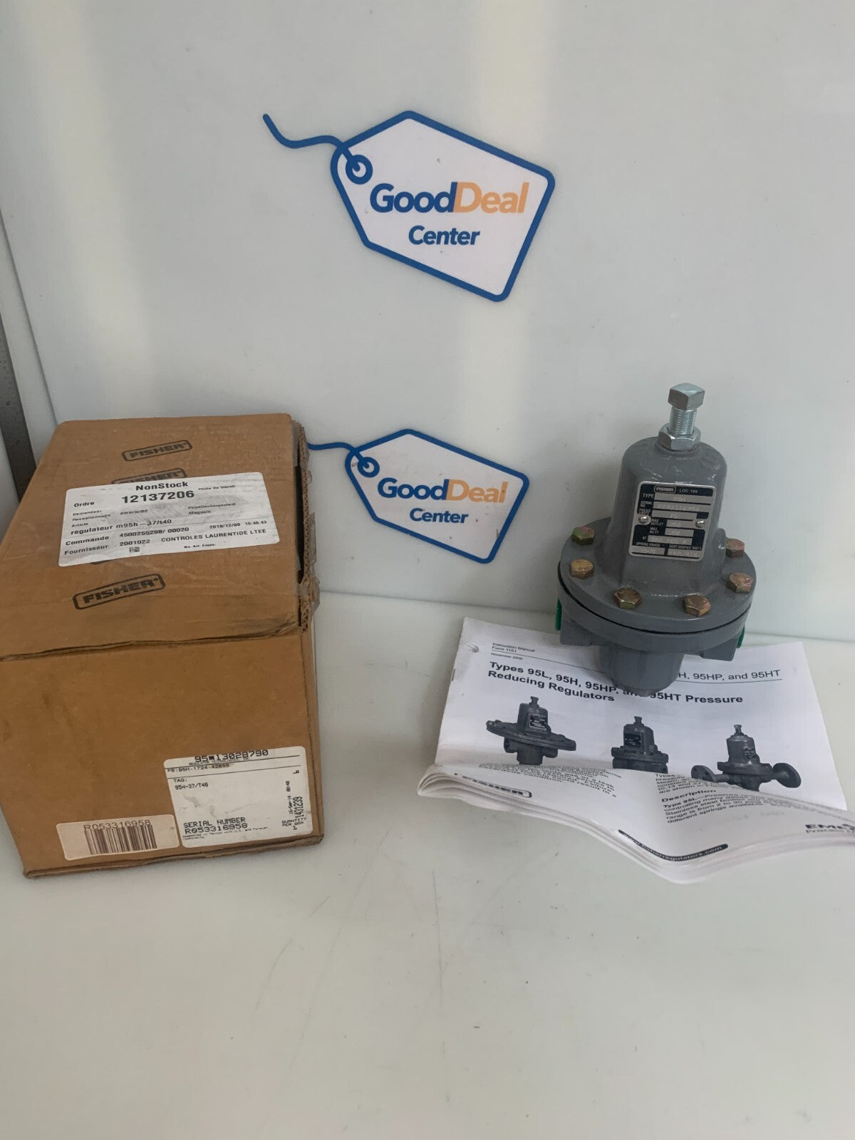 FISHER PRESSURE REGULATOR M95H-37/1400