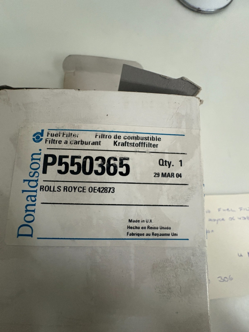 DONALDSON FUEL FILTER FIT ROLLS ROYCE OE 42873