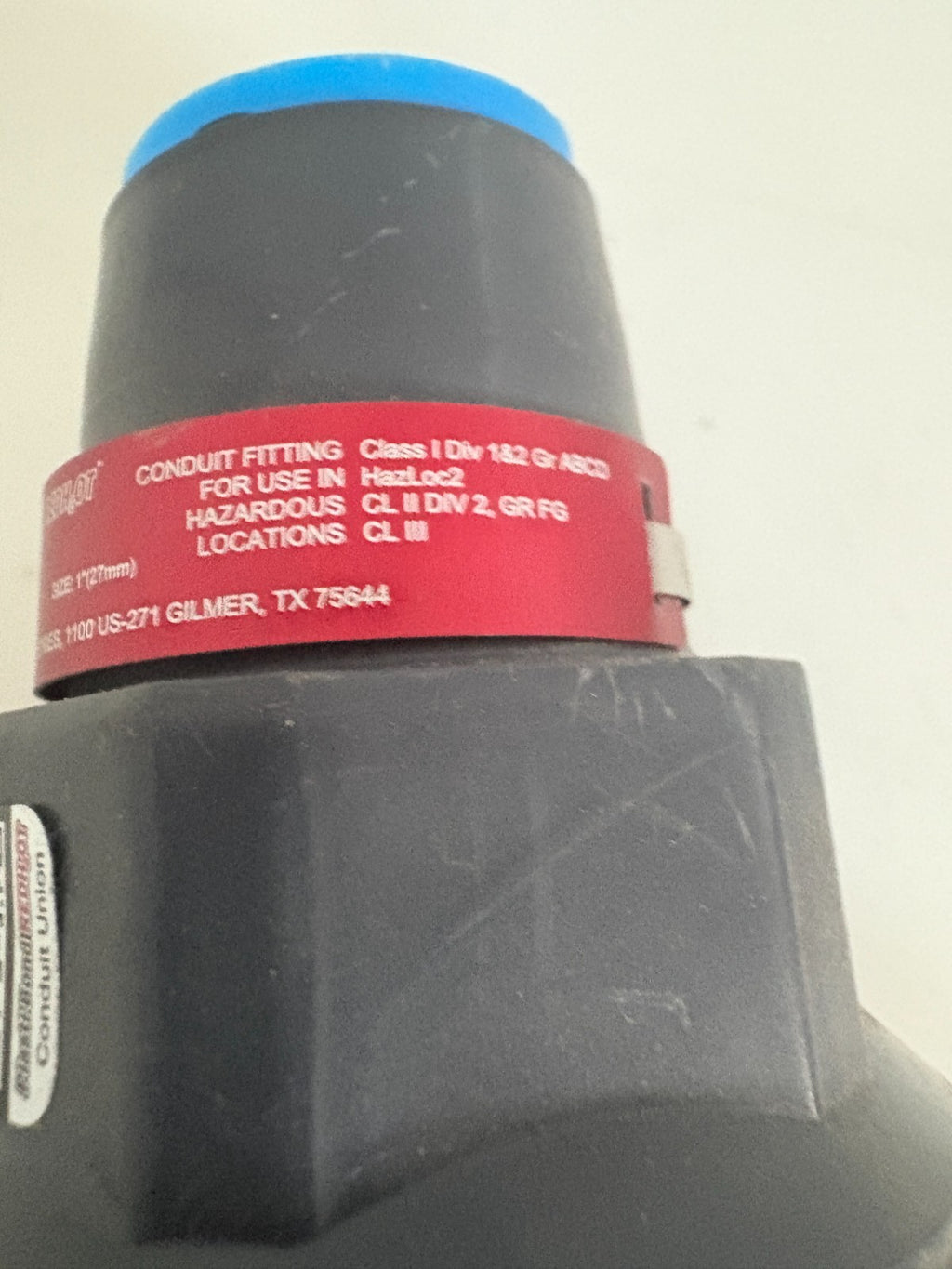 PLASTIBOND 1" REDH20T CONDUIT UNION FEMALE/FEMALE PVC COATED