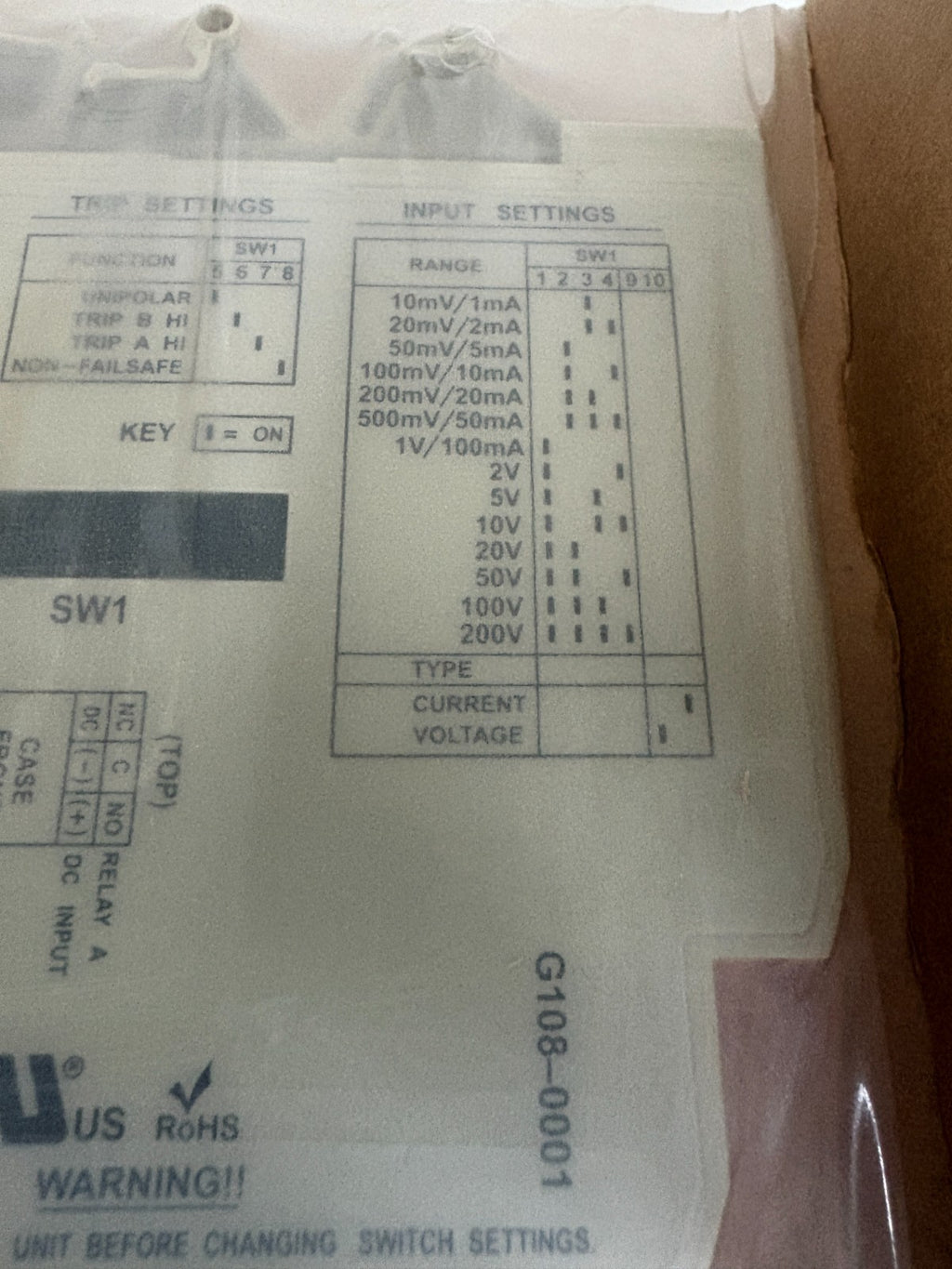 ACTION INSTRUMENTS WATLOW ULTRA SLIM PAK FIRE ALARM 6418-00013