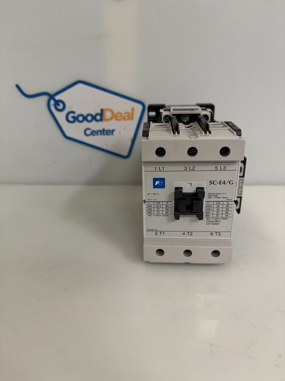 FUJI ELECTRIC SC-E4/G CONTACTOR W/SZ-AS1 AUXILLIARY CONTACT BLOCK0