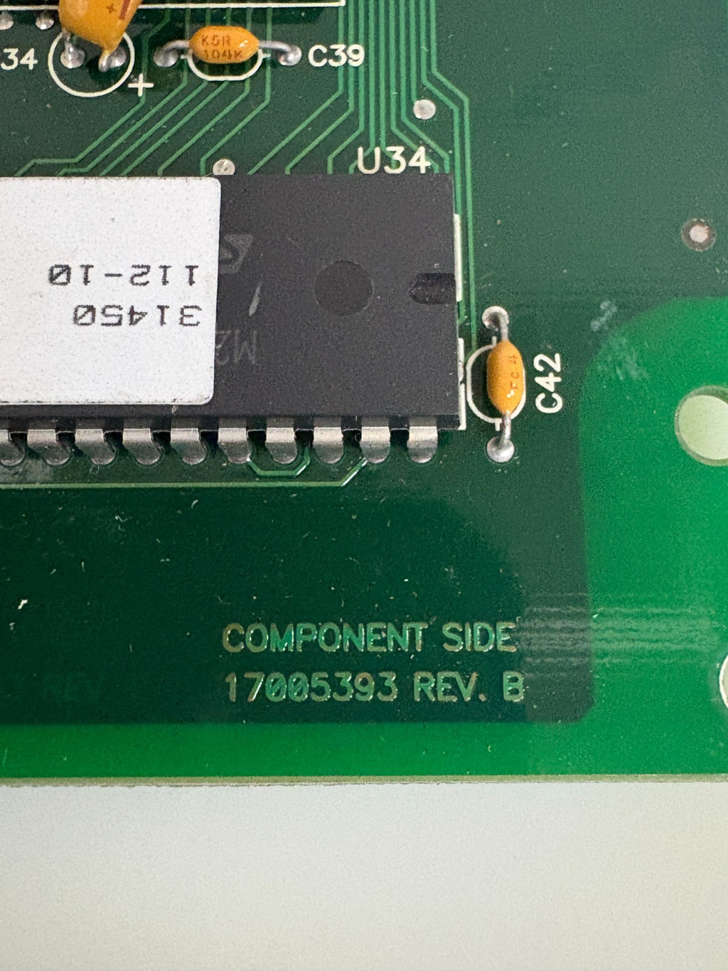 WHEDCO CIRCUIT BOARD 17005393 REVB 70005395 BA 443 4