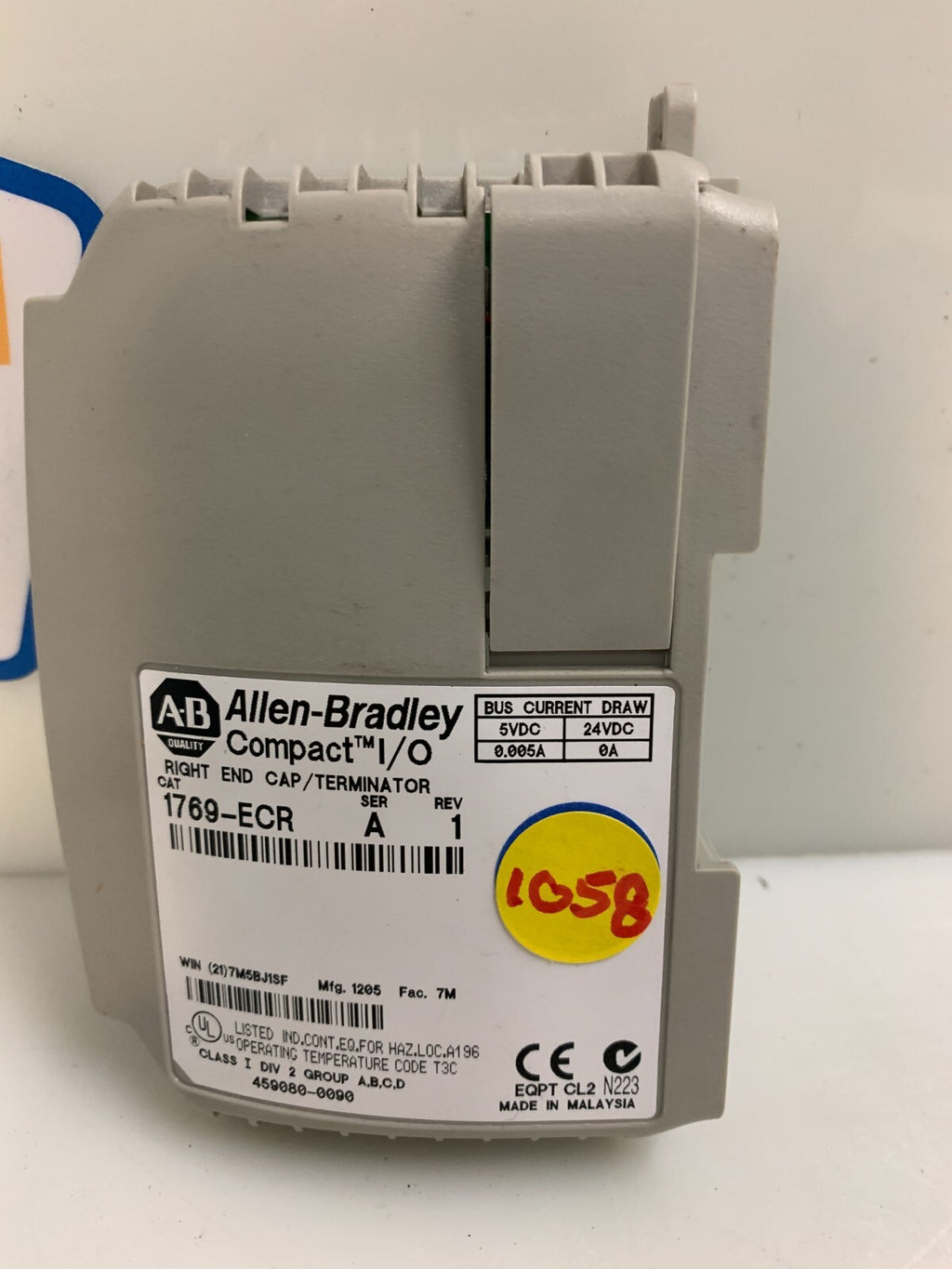 ALLEN BRADLEY 1769-ECR SERIES A Rev 1 PLC MODULE1