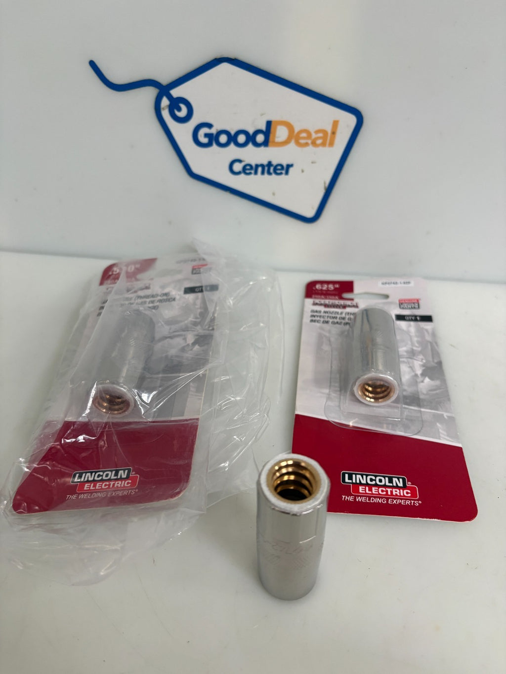 LOT OF 3 LINCOLN ELECTRIC GAS NOZZLE KP2742-1-62F0