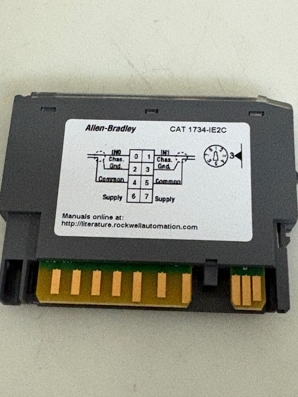 ALLEN BRADLEY 2 POINT ANALOG INPUT MODULE 1734-IE2C3