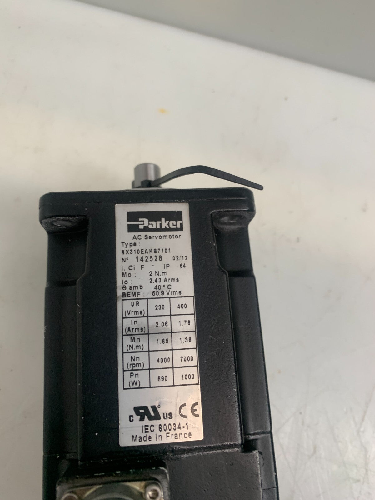 PARKER NX310EAKB7101  AC  Servo Motor  1425281