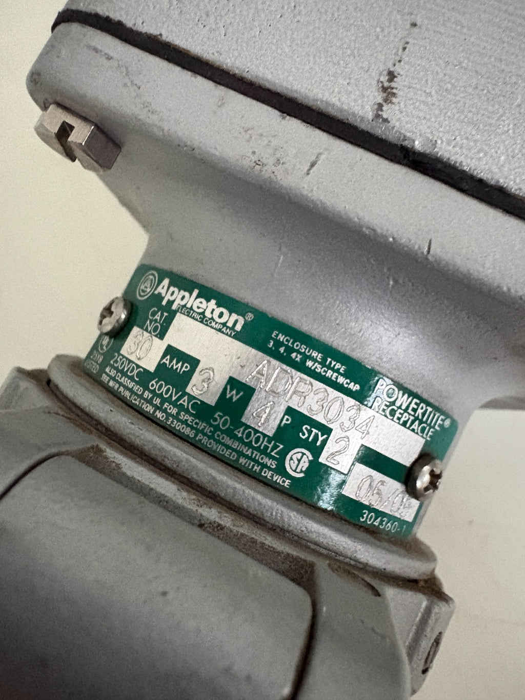 APPLETON ADR3034 RECEPTACLE 1