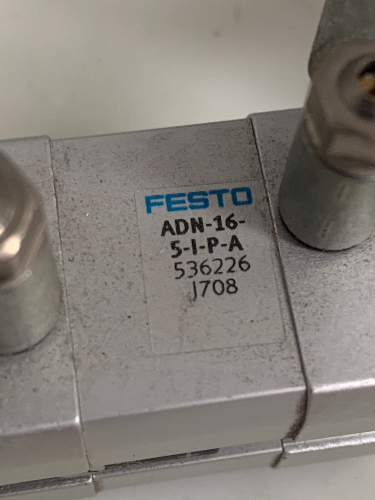 LOT OF 2 FESTO COMPACT CYLINDER 536226 ADN-16-5-I-P-A W/FESTO SENSOR2