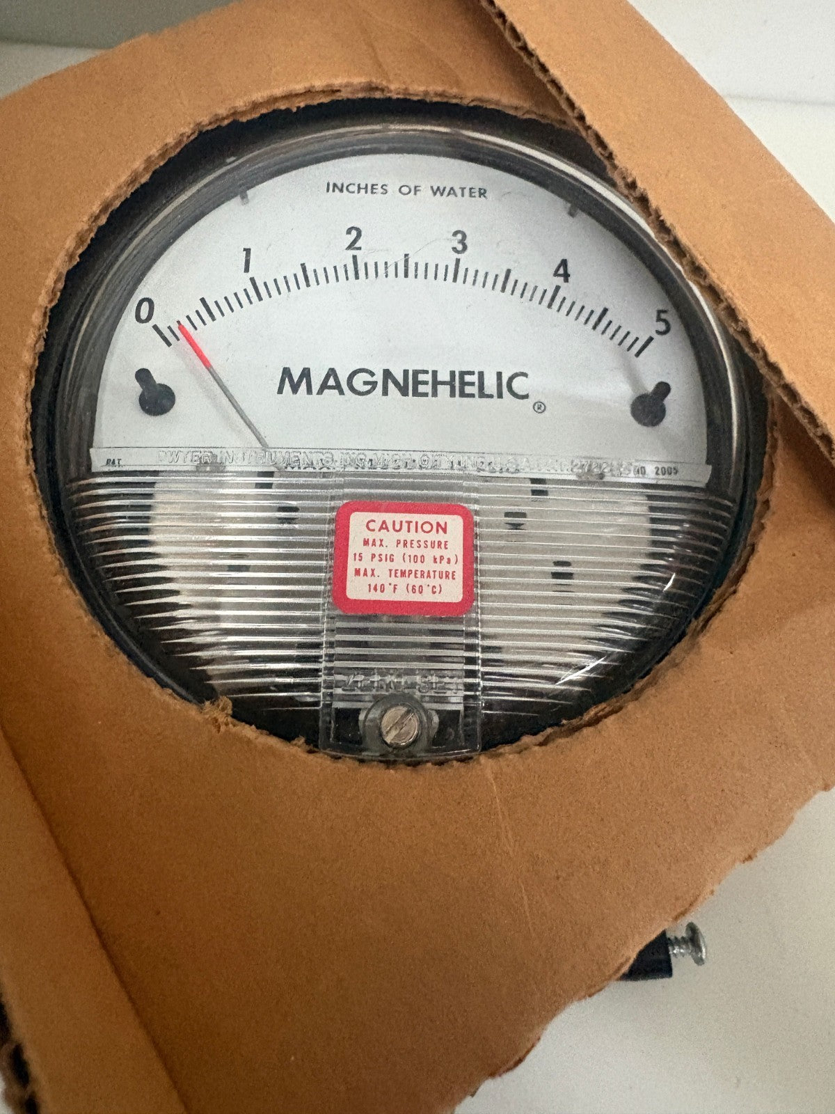 DWYER MAGNEHELIC PRESSURE GAGE 20051