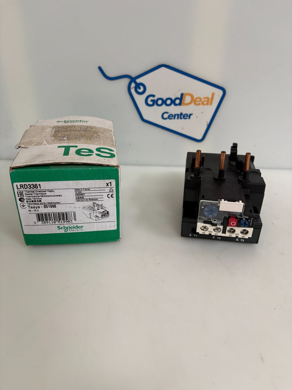 SCHNEIDER THERMAL OVERLOAD RELAY LRD 33610
