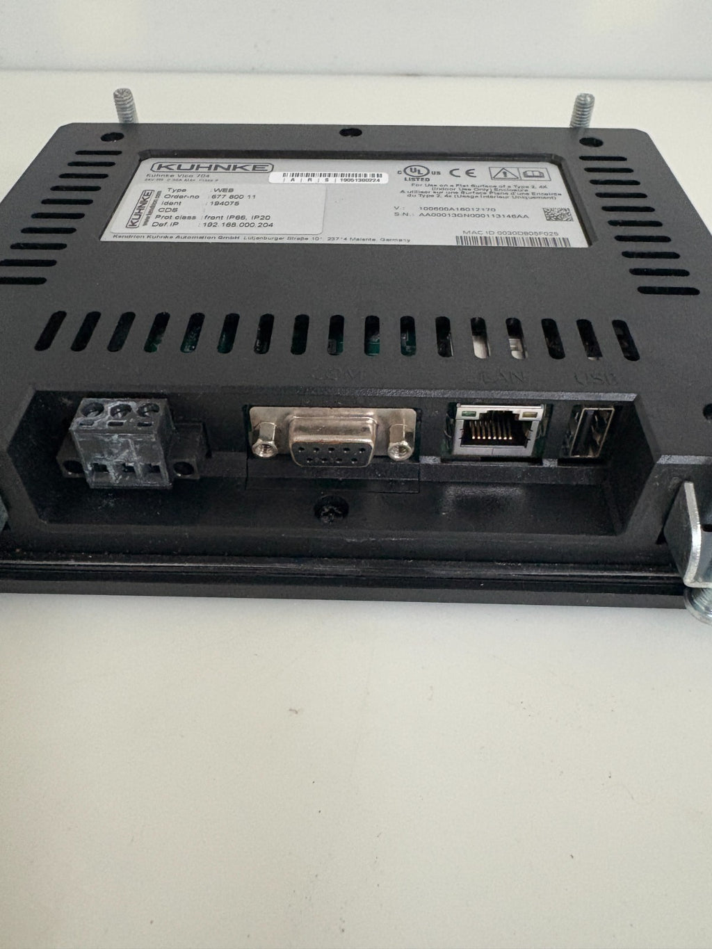KUHNKE VICO 704 TOUCH PANEL WEB TERMINAL 677 800 111