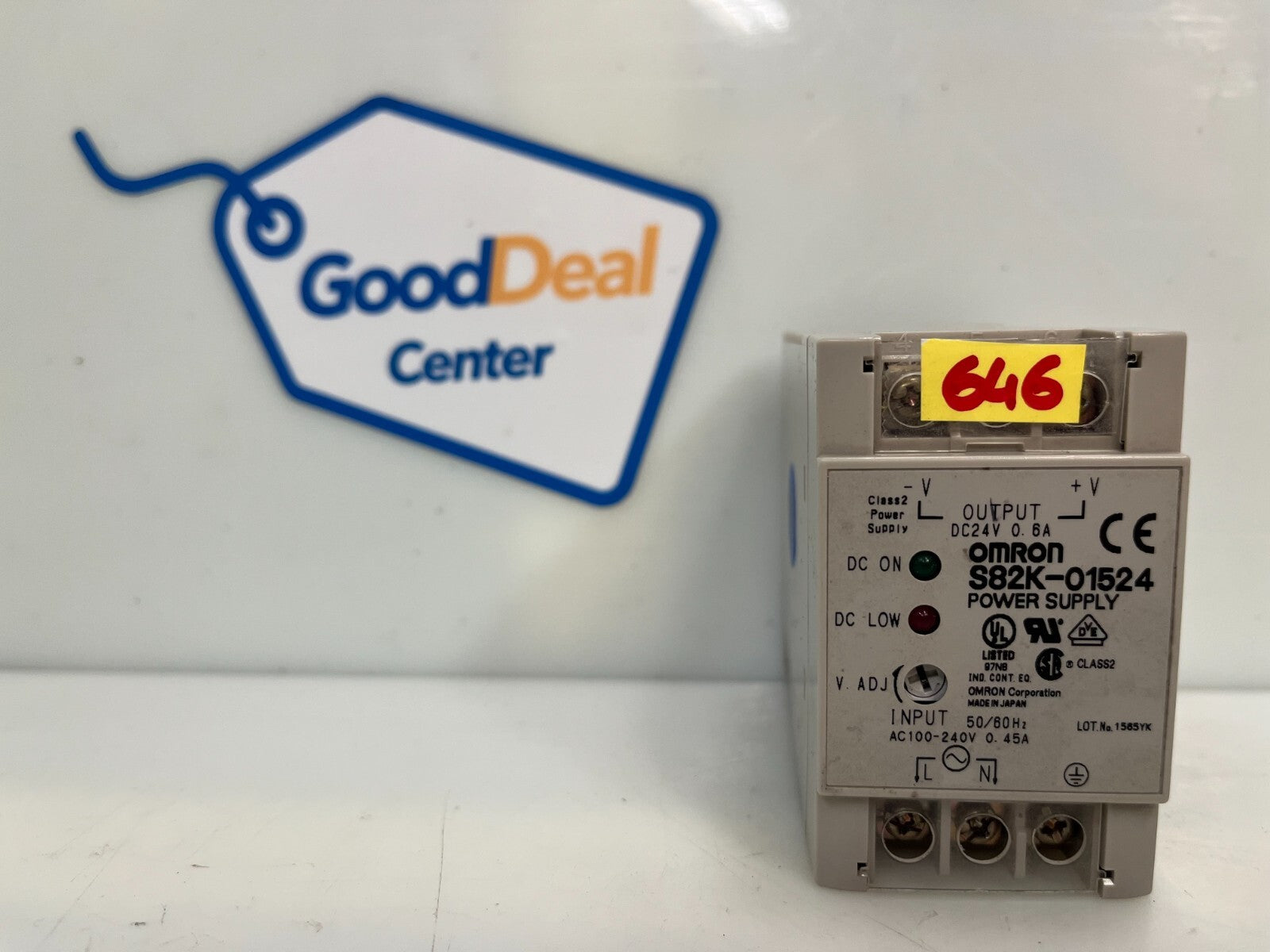 Omron S82K-01524 Power Supply S82K01524
