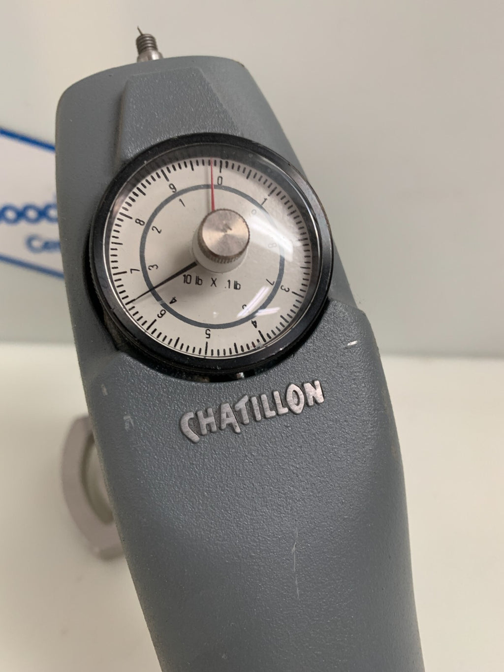 CHATILLON DPP-10 PUSH N PULL 10LB SCALE ON STAND