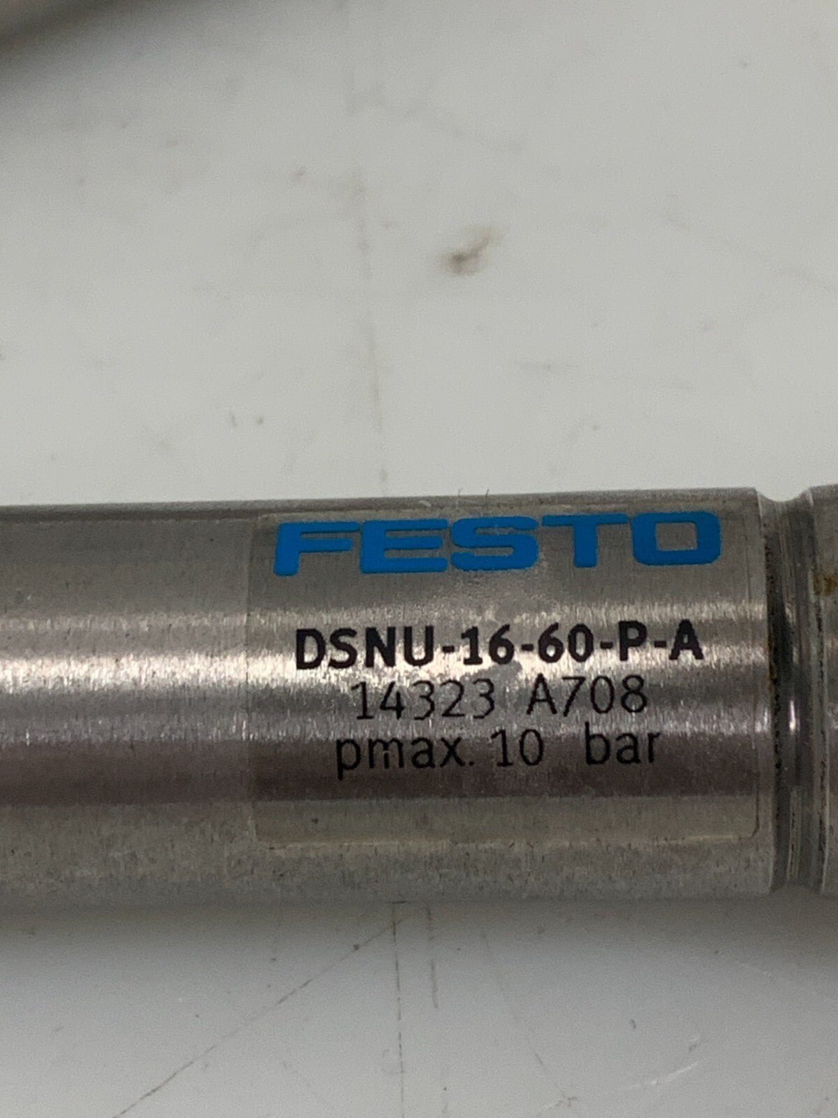 FESTO DSNU-16-60-P-A Pneumatic Round Cylinder 1908263 w/Fittings (Lot of 3)
