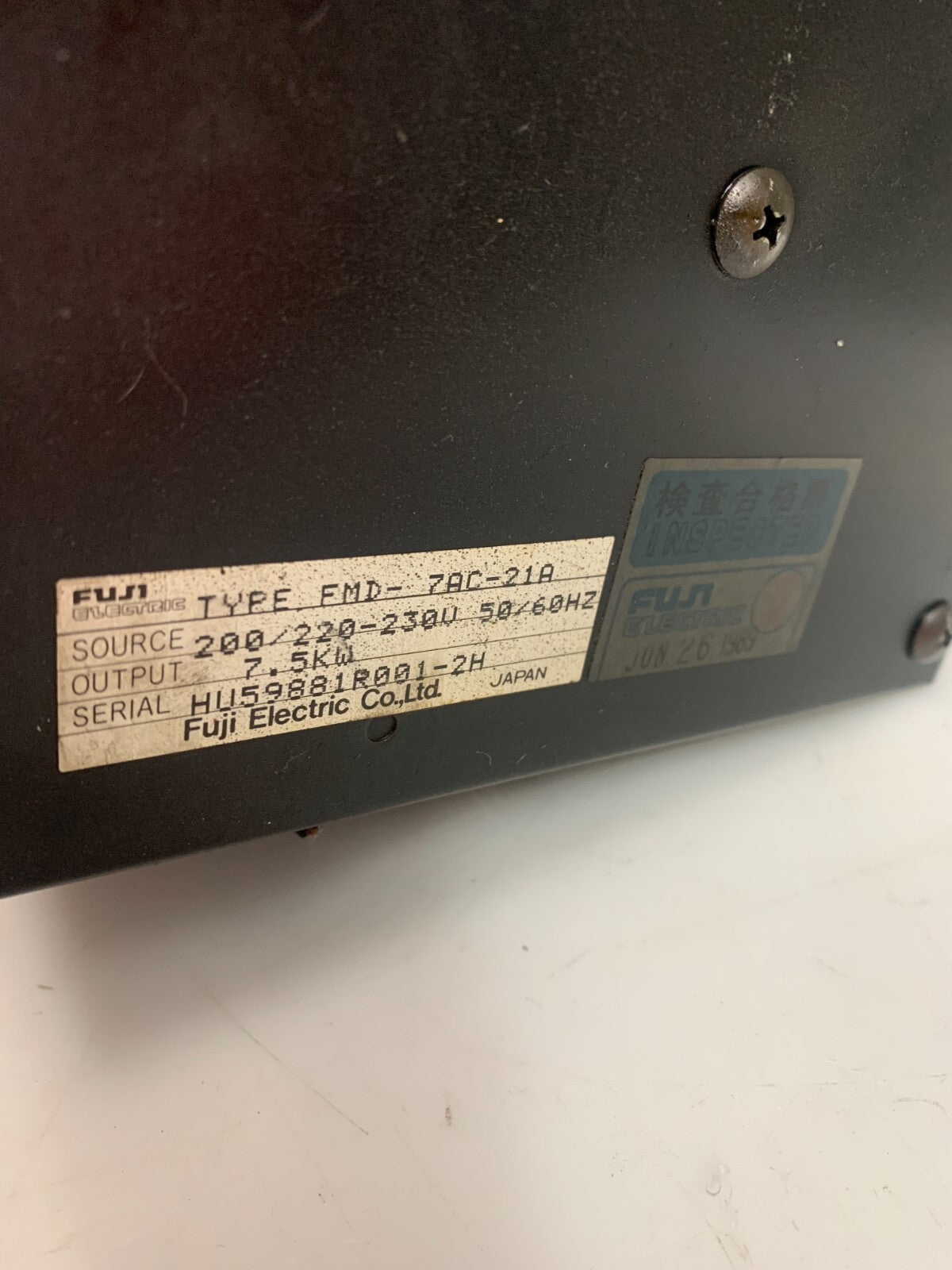 FUJI FMD-7AC-21A FRENIC 5000 M2 SPINDLE DRIVE