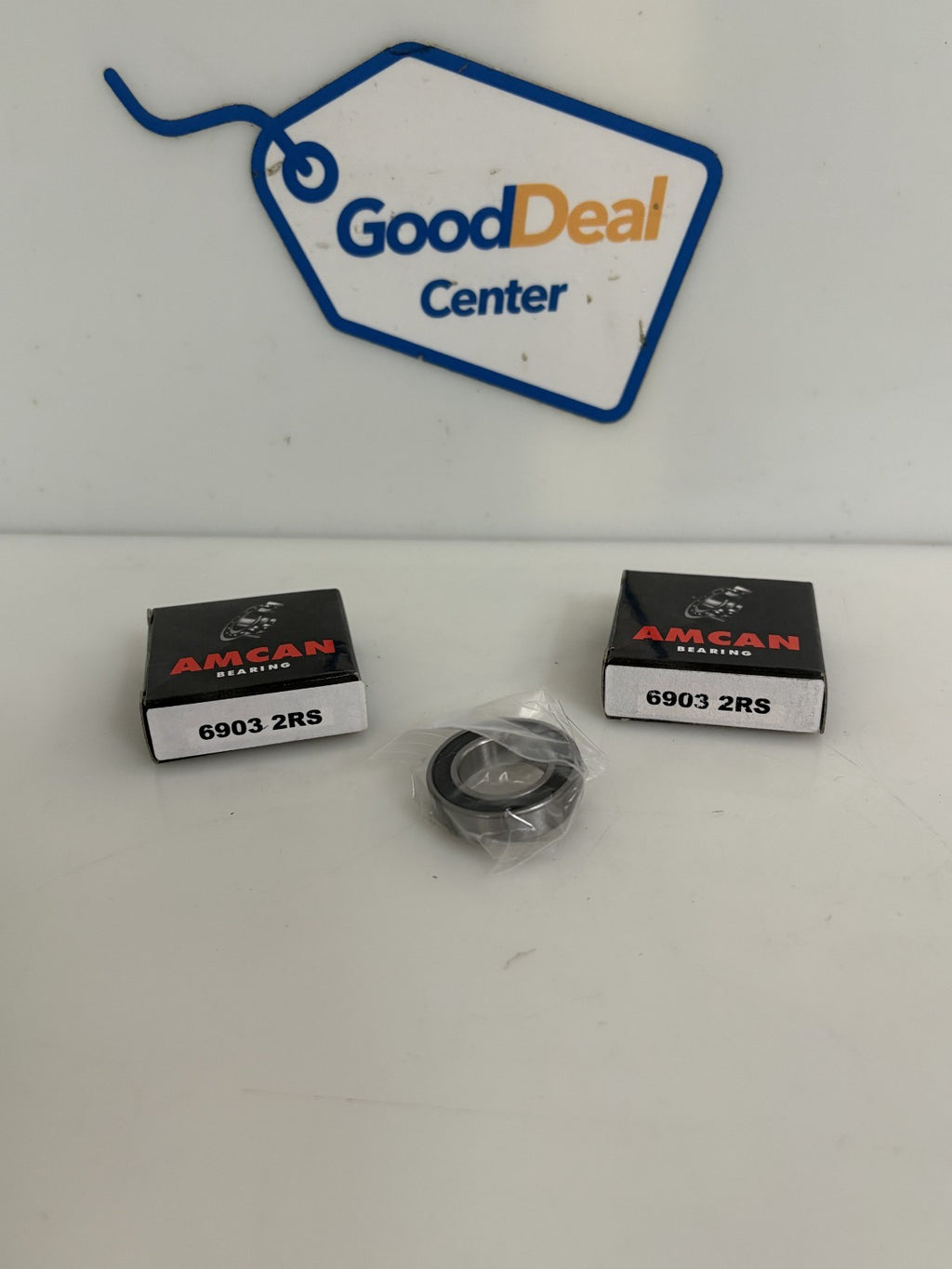 LOT OF 2 AMCAN BEARING 6903 2RS DEEP GROOVE BALL BEARING DOUBLE SEAL