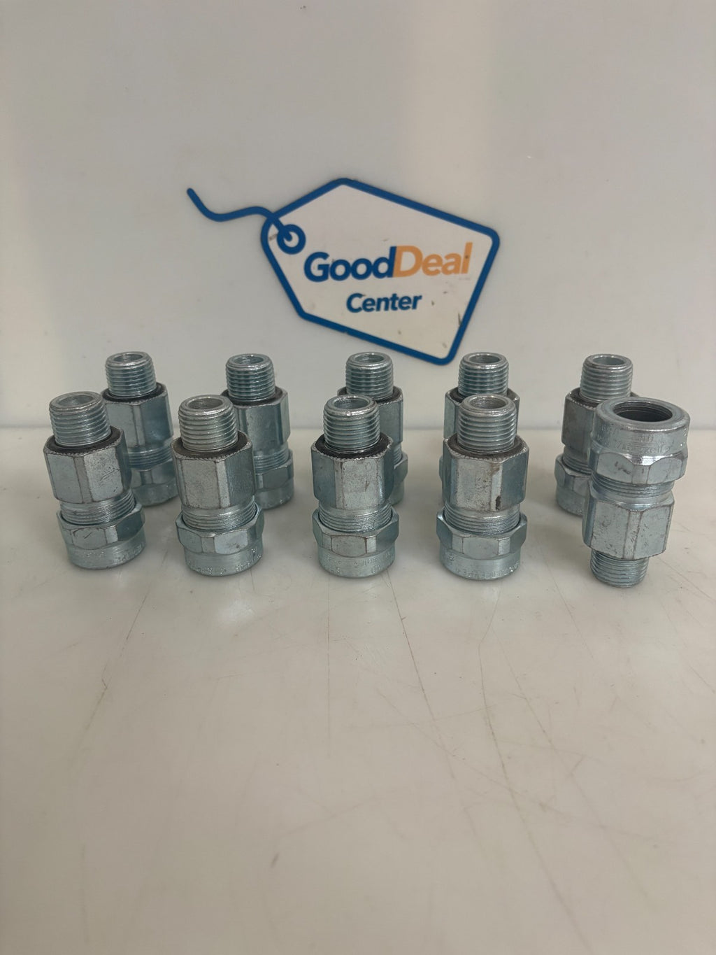 LOT OF 10 ABB THOMAS & BETTS 1/2" STAR TECK CABLE FITTING0