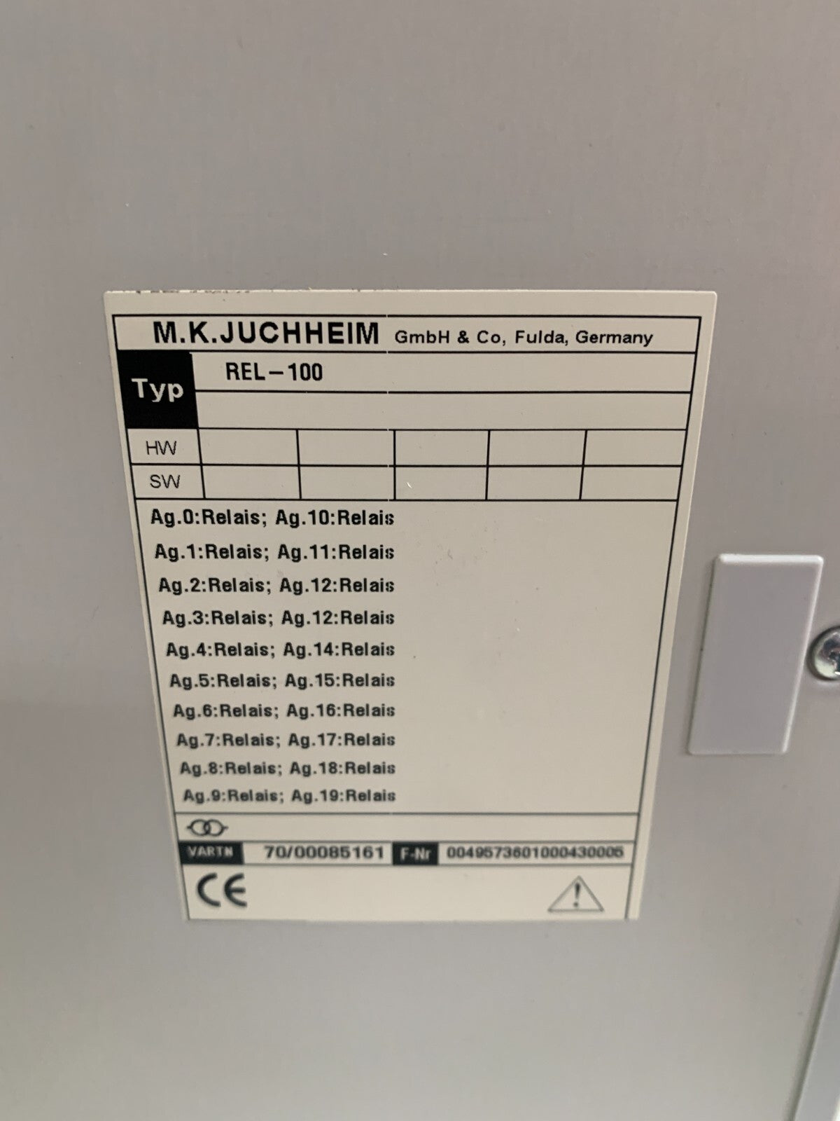 JUMO RELAY OUTPUT RO CHANNEL MODULE REL-100