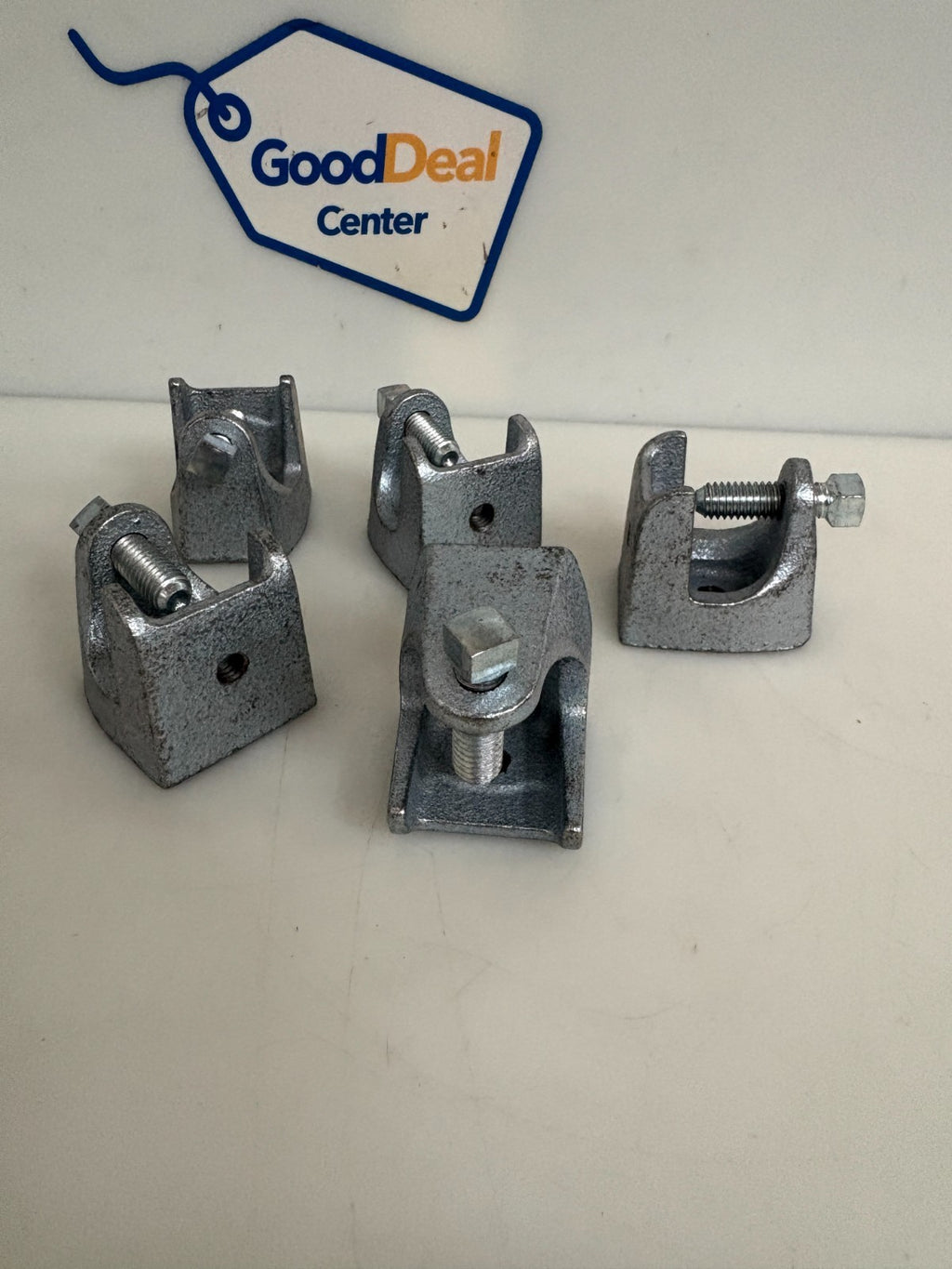 LOT OF 5 THOMAS & BETTS GALVANIZED MALLEABLE IRON BEAM CLAMPS #5010