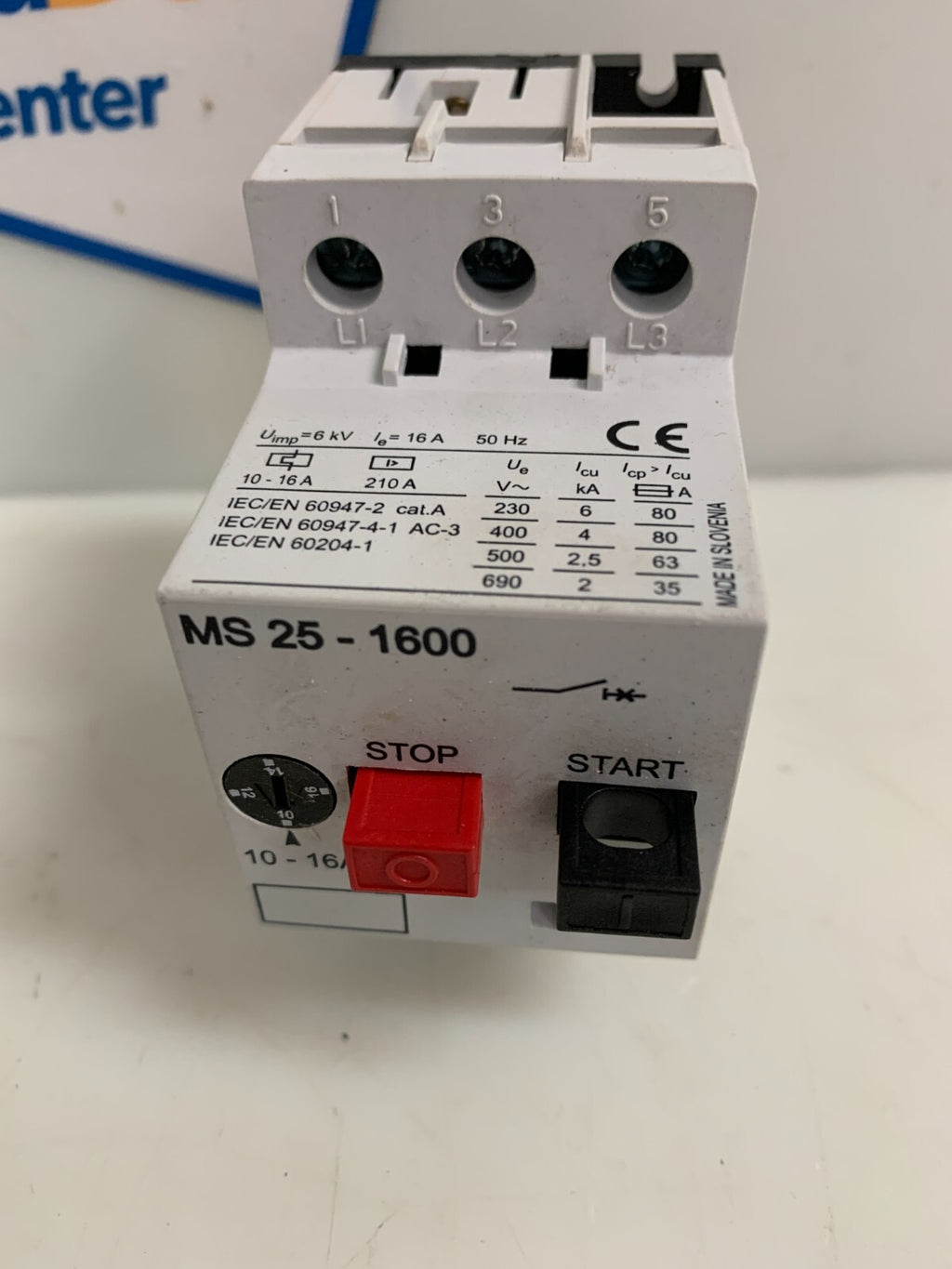 AUTOMATION DIRECT 16 AMP CIRCUIT PROTECTION MS25-1600
