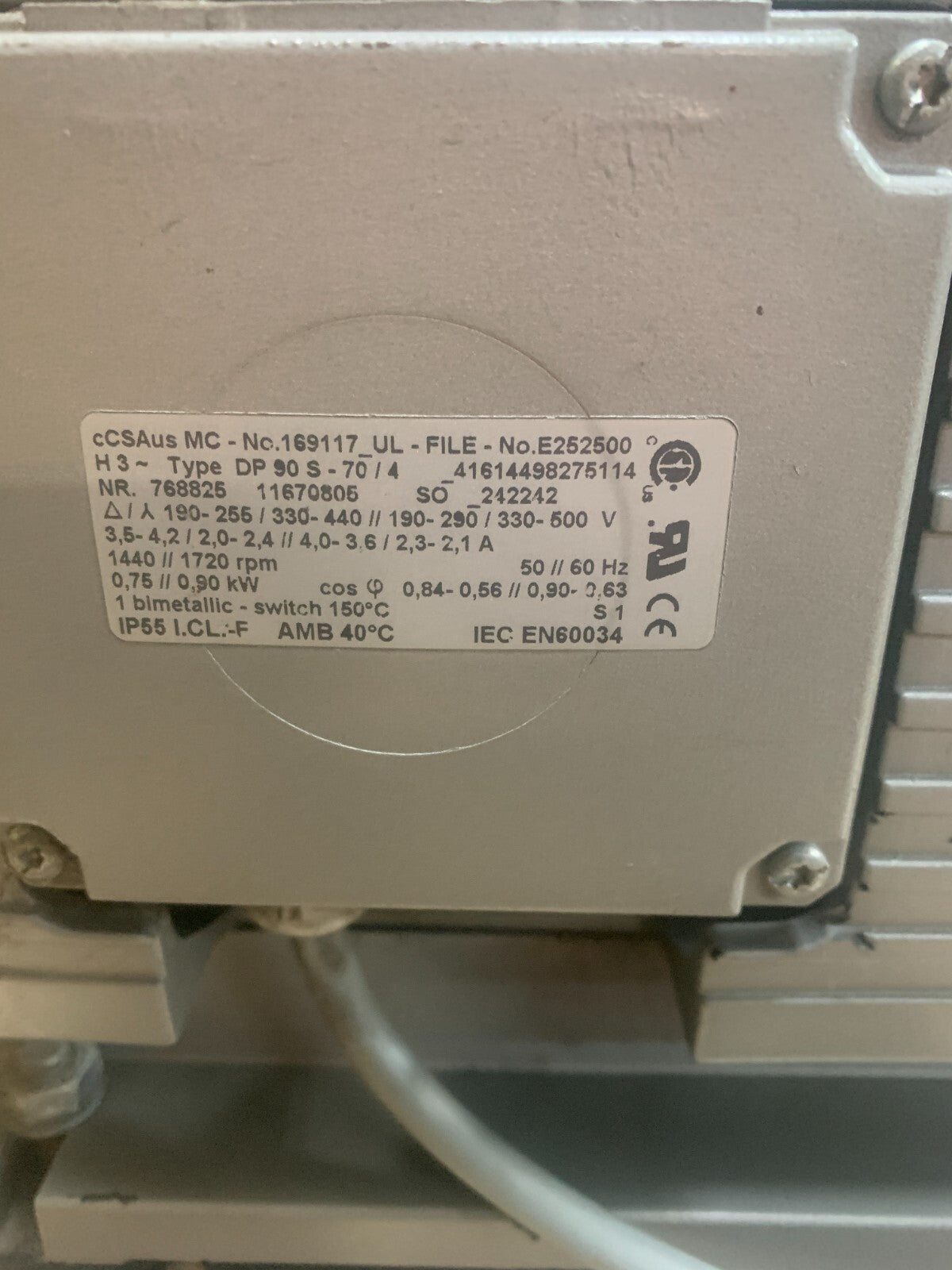 BECKER DP902-70/4 Vacuum Pump  SCHUBERT 169117 E2525004