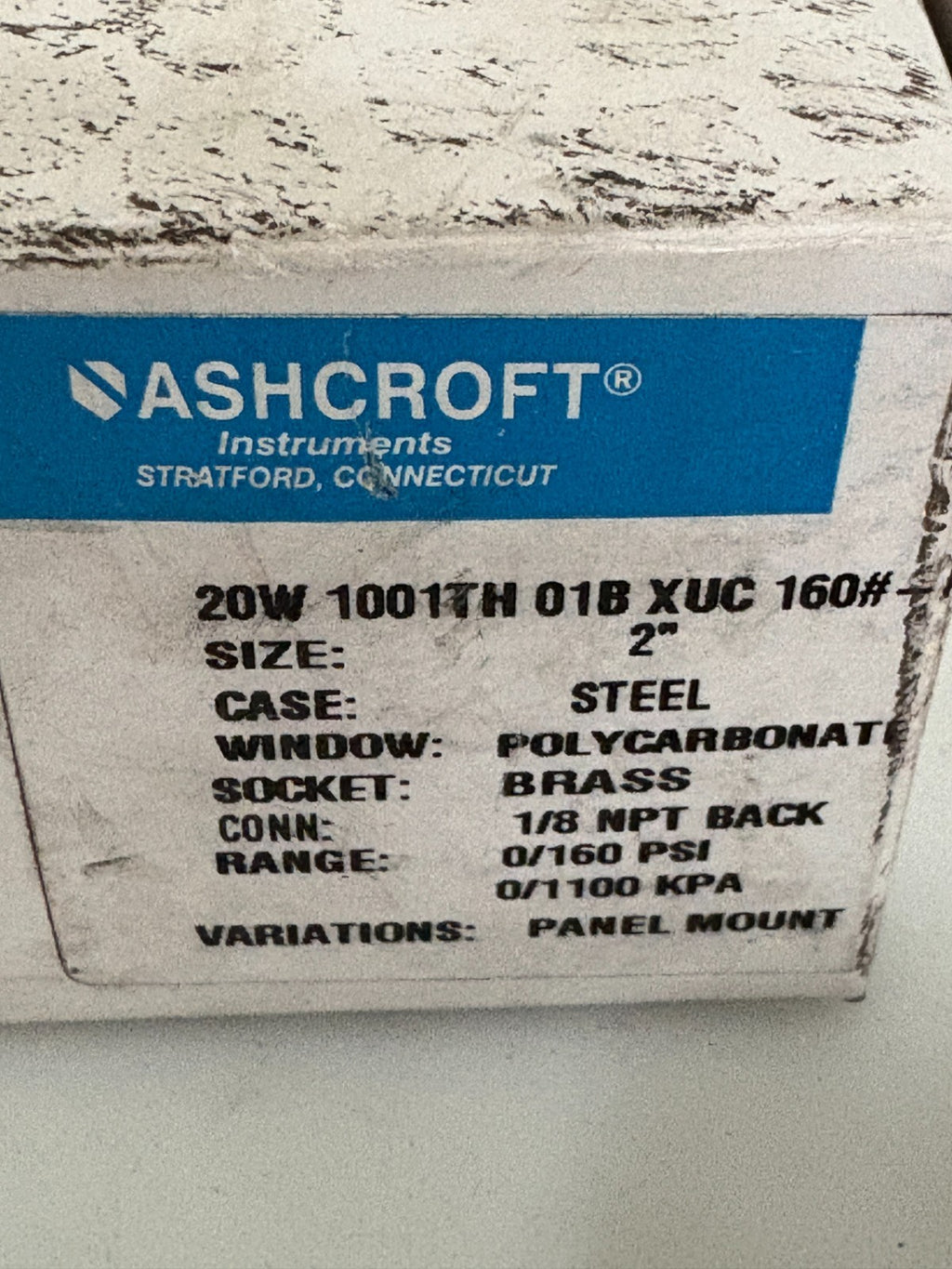 LOT OF 2 ASHCROFT PRESSURE GAUGE 1633 0-30PSI