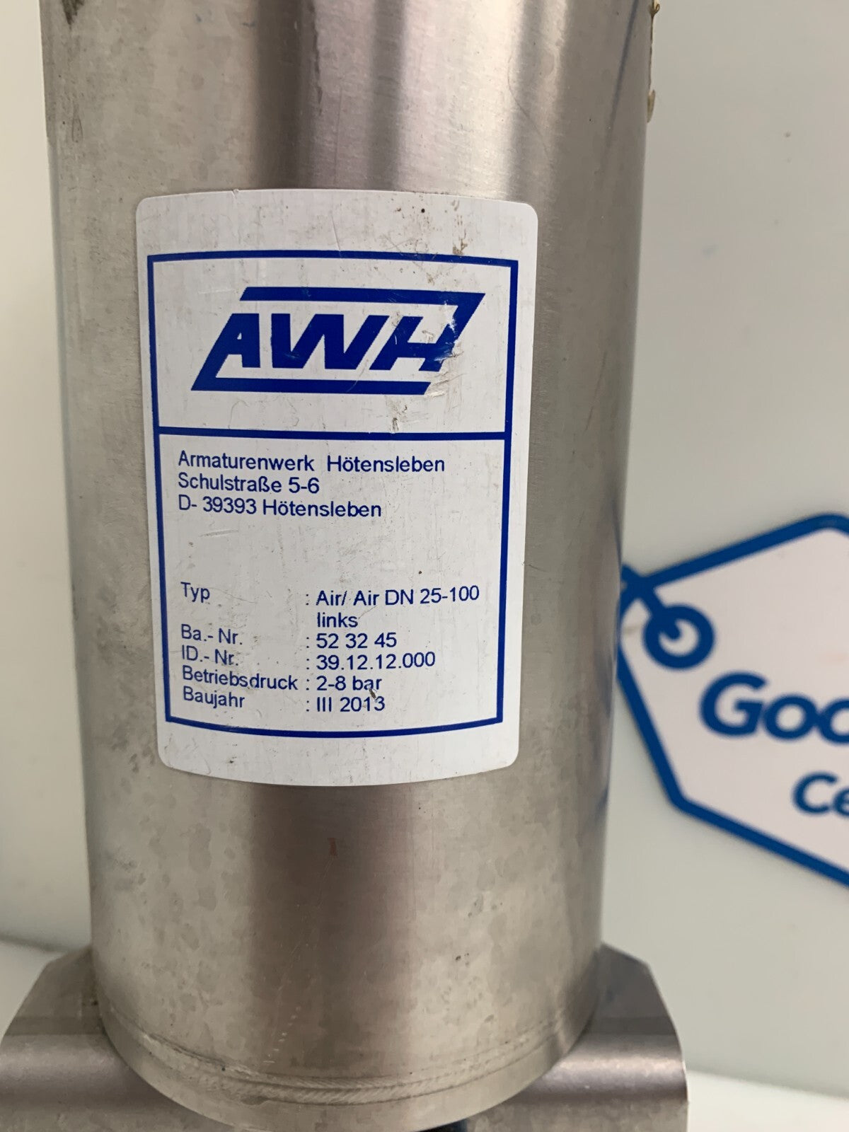 AWH   Air DN 25-100   Actuator  39.12.12.000