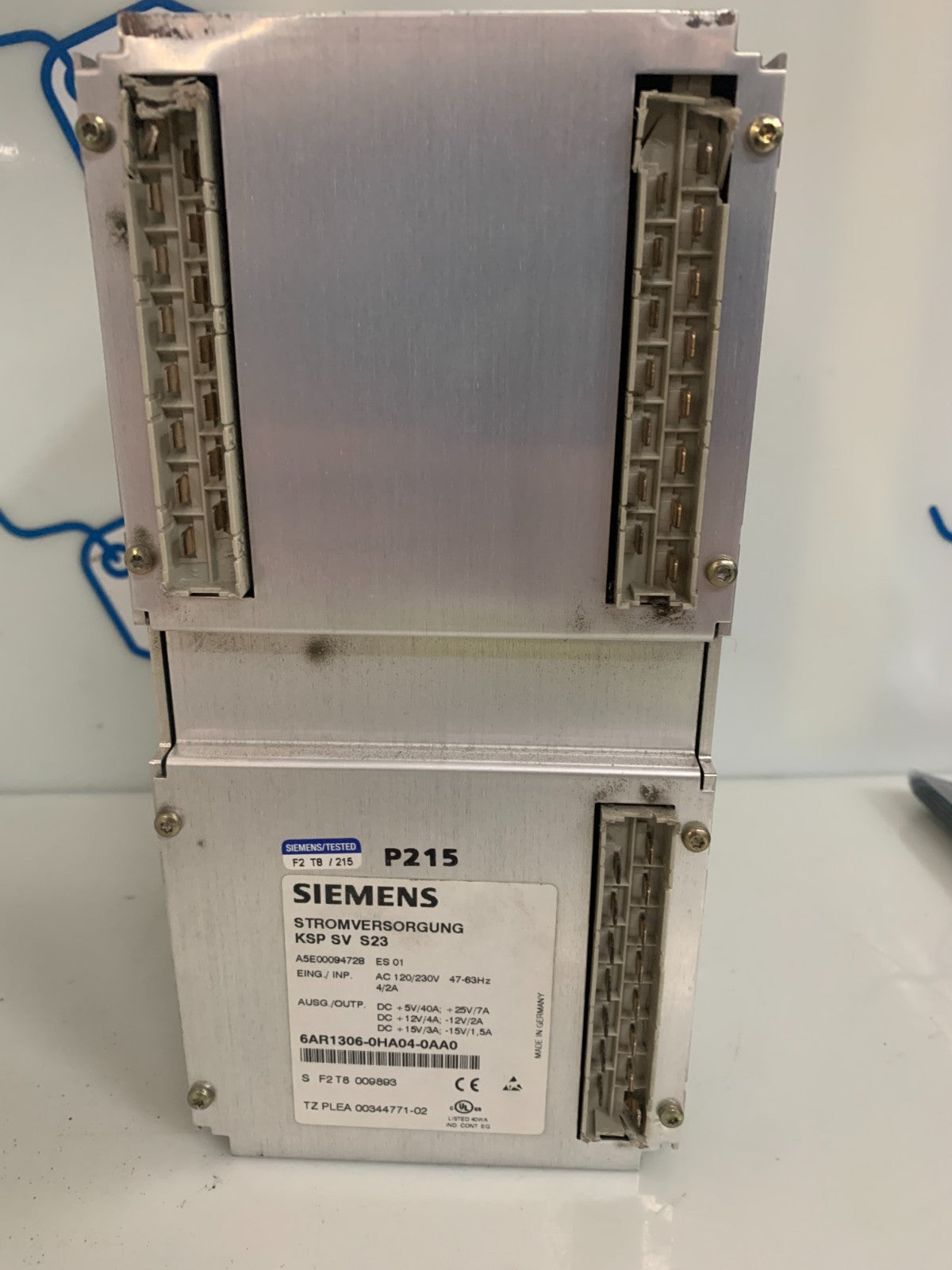 SIEMENS SURGE PROTECTOR CABINET KSP SV23 6AR1306-0HA04-0AA0 A5E00094728