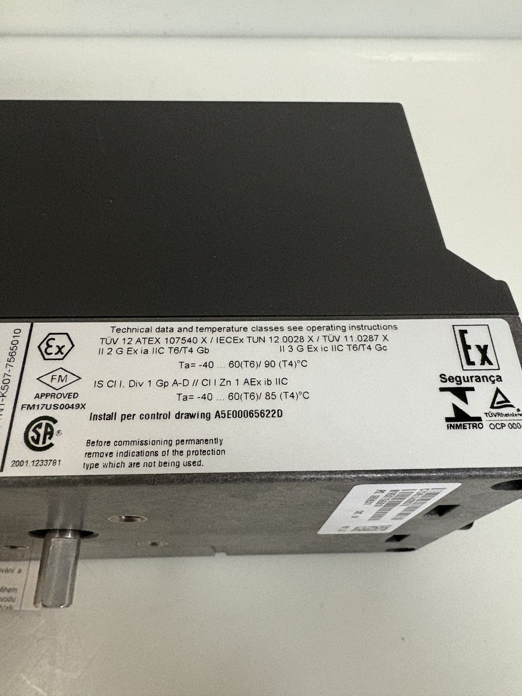 SIEMENS SIPART HART POSITIONER 6DR 5120-0NN03-0AA9