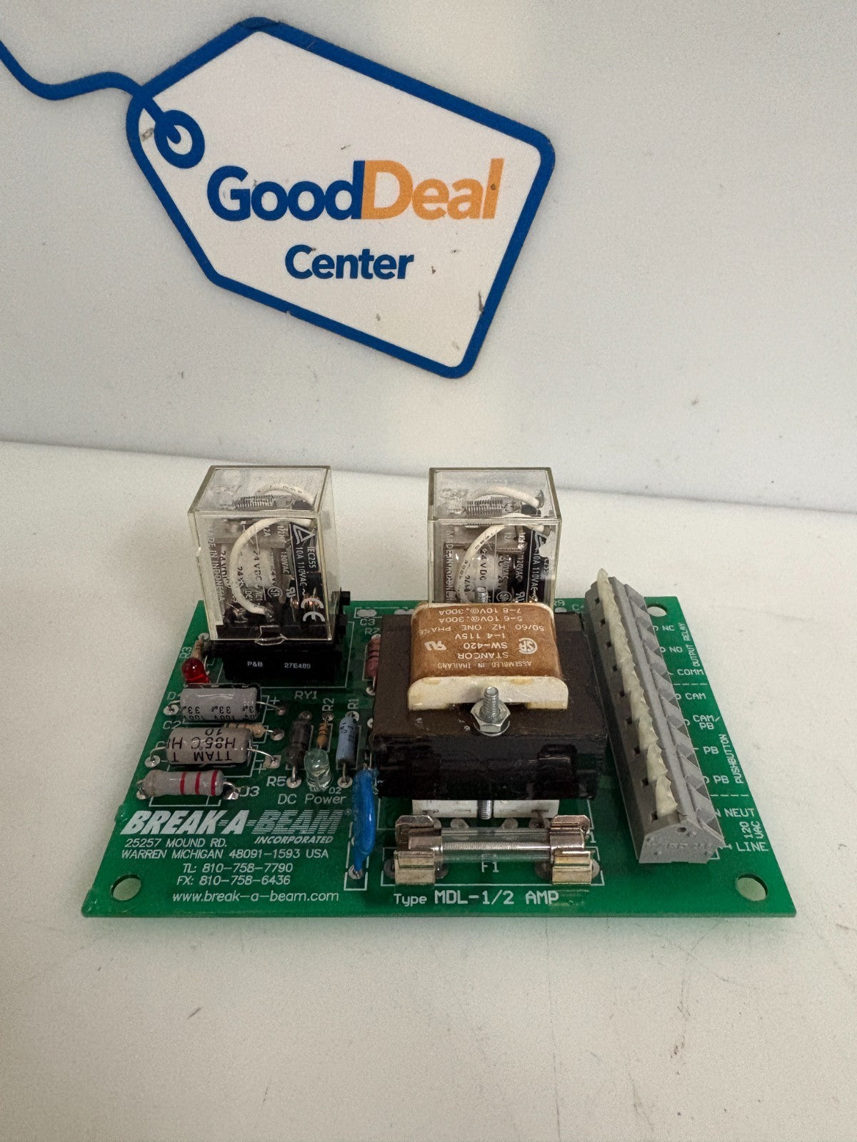 BREAK-A-BEAM M-555-A PALM BUTTON CONTROL BEAM 0