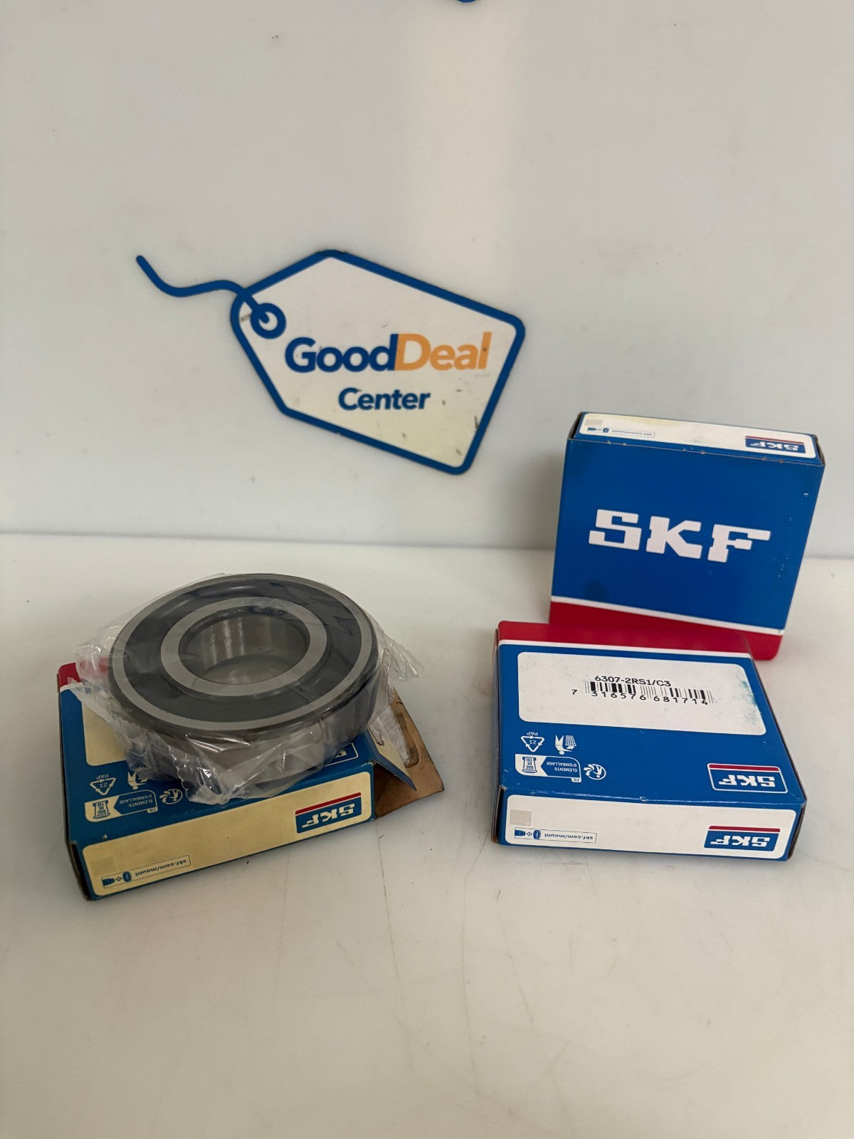 LOT OF 3 SKF EXPLORER DEEP GROOVE BALL BEARING 6307-2RS1/C30