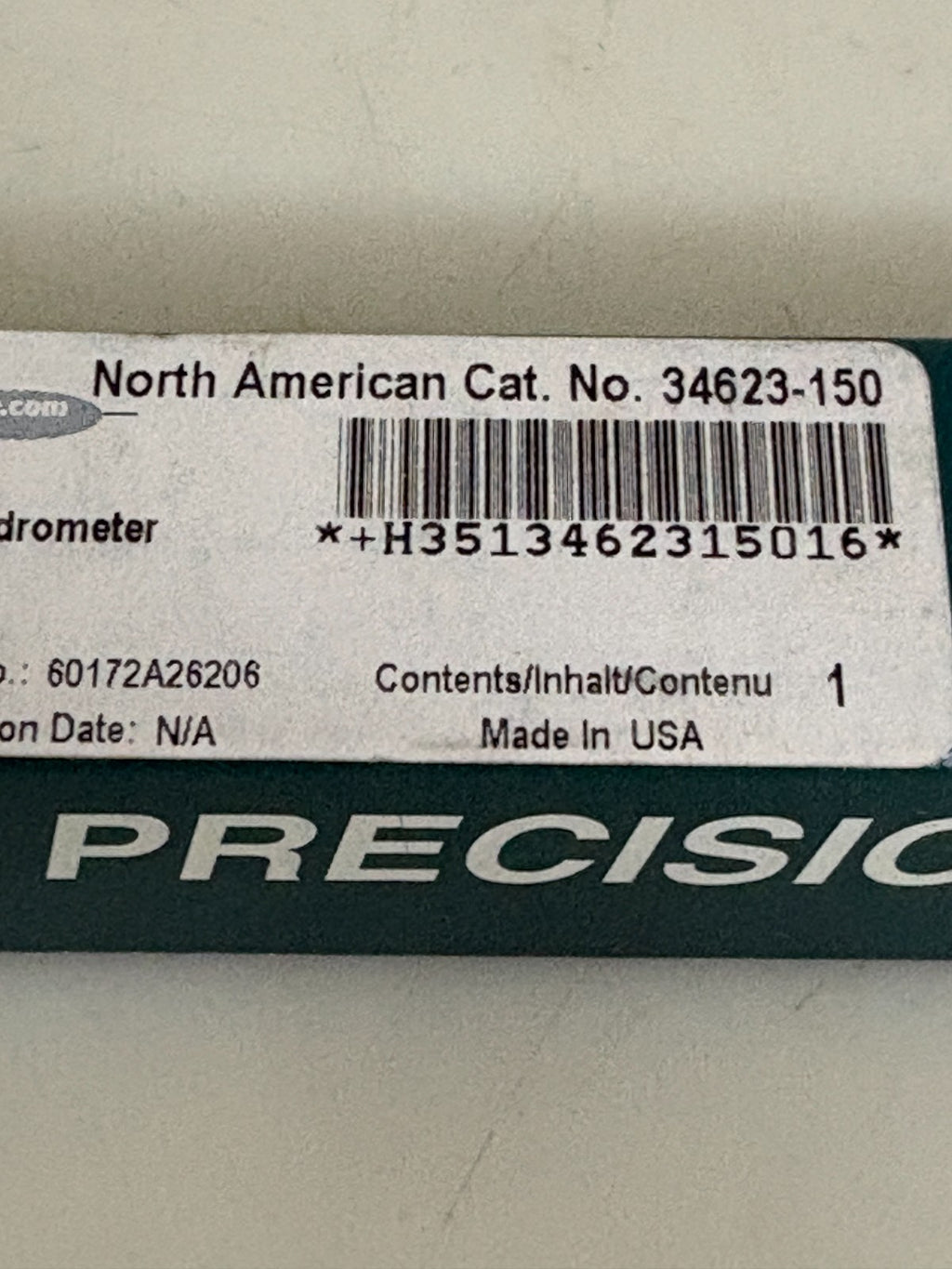LOT OF 3 VWR PRECISION HYDROMETER 1.2-1.45